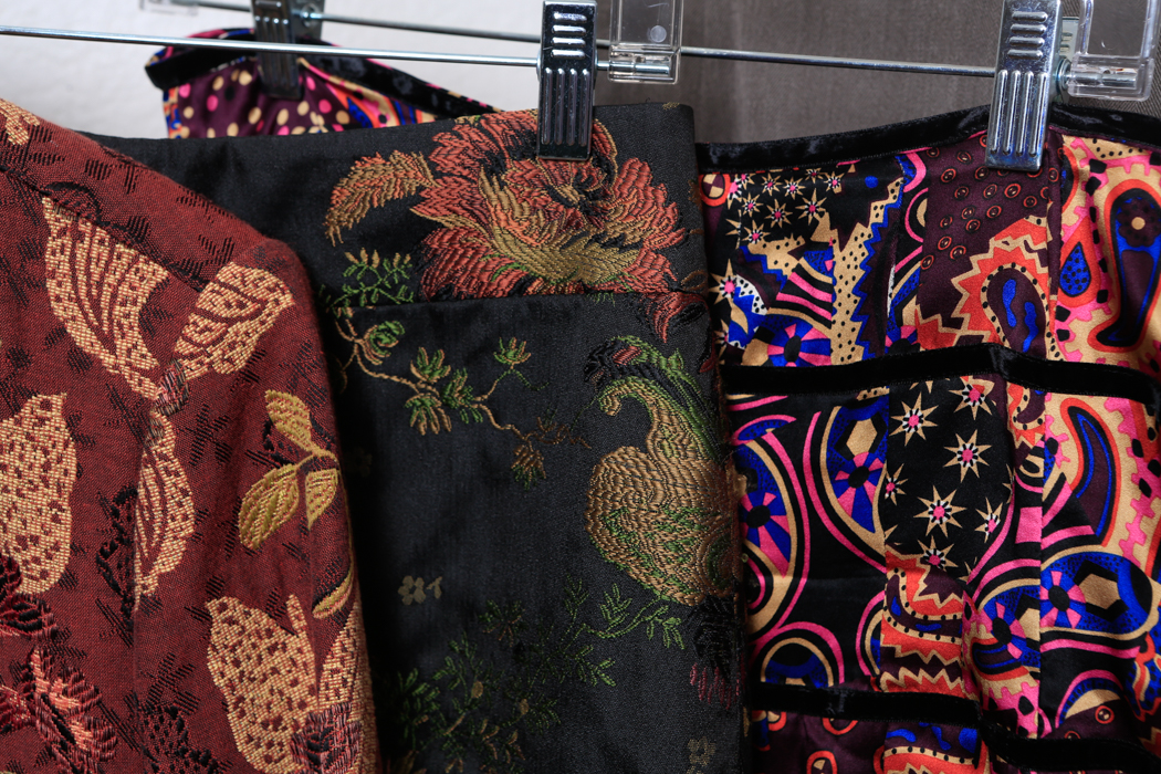 Collection of Patterned Skirts and Jacket