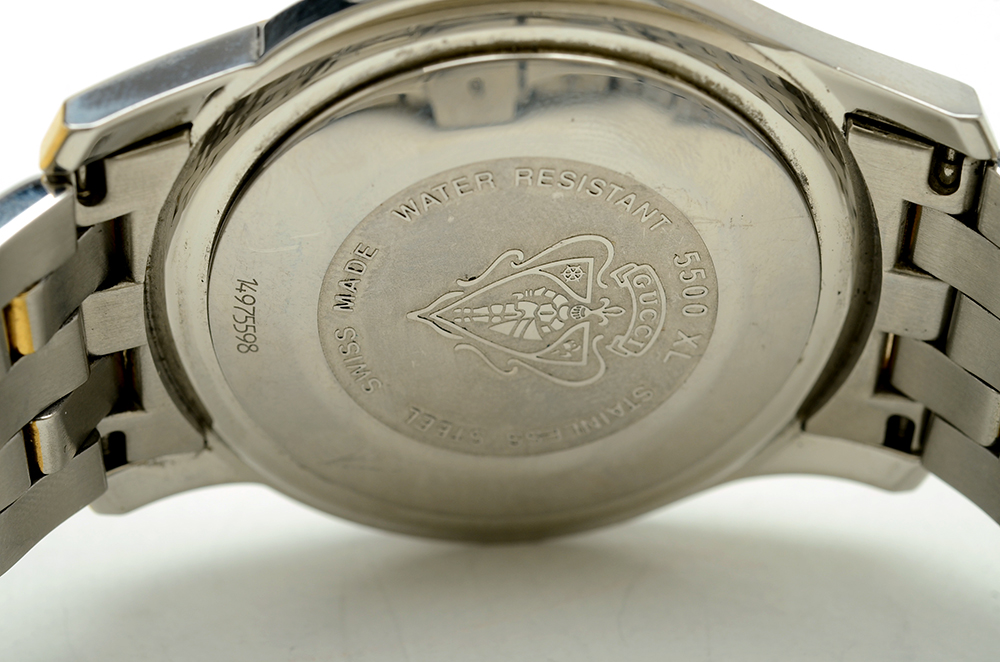 Men's Gucci Luxury Fashion Two Tone Swiss Made Steel Quartz Watch