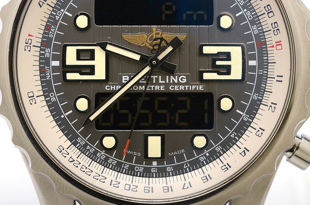 Breitling Chronospace Chronograph Grey 48 mm Super Quartz Steel