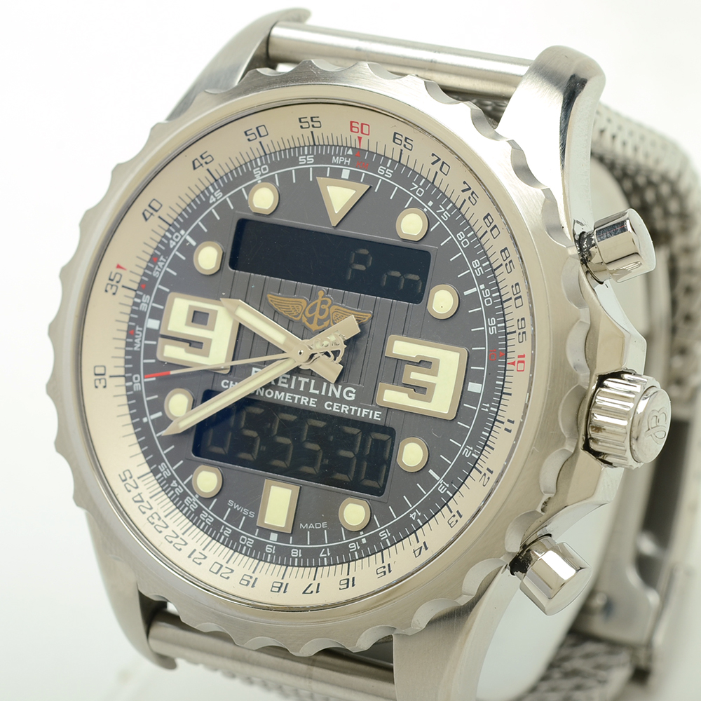 Breitling Chronospace Chronograph Grey 48 mm Super Quartz Steel
