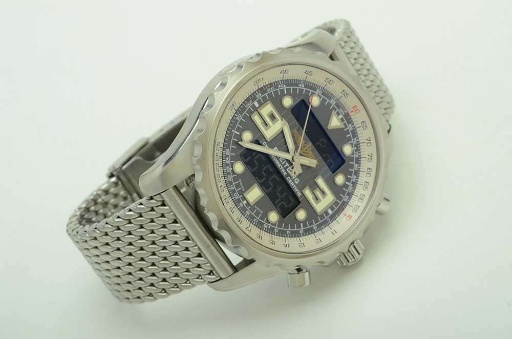 Breitling Chronospace Chronograph Grey 48 mm Super Quartz Steel