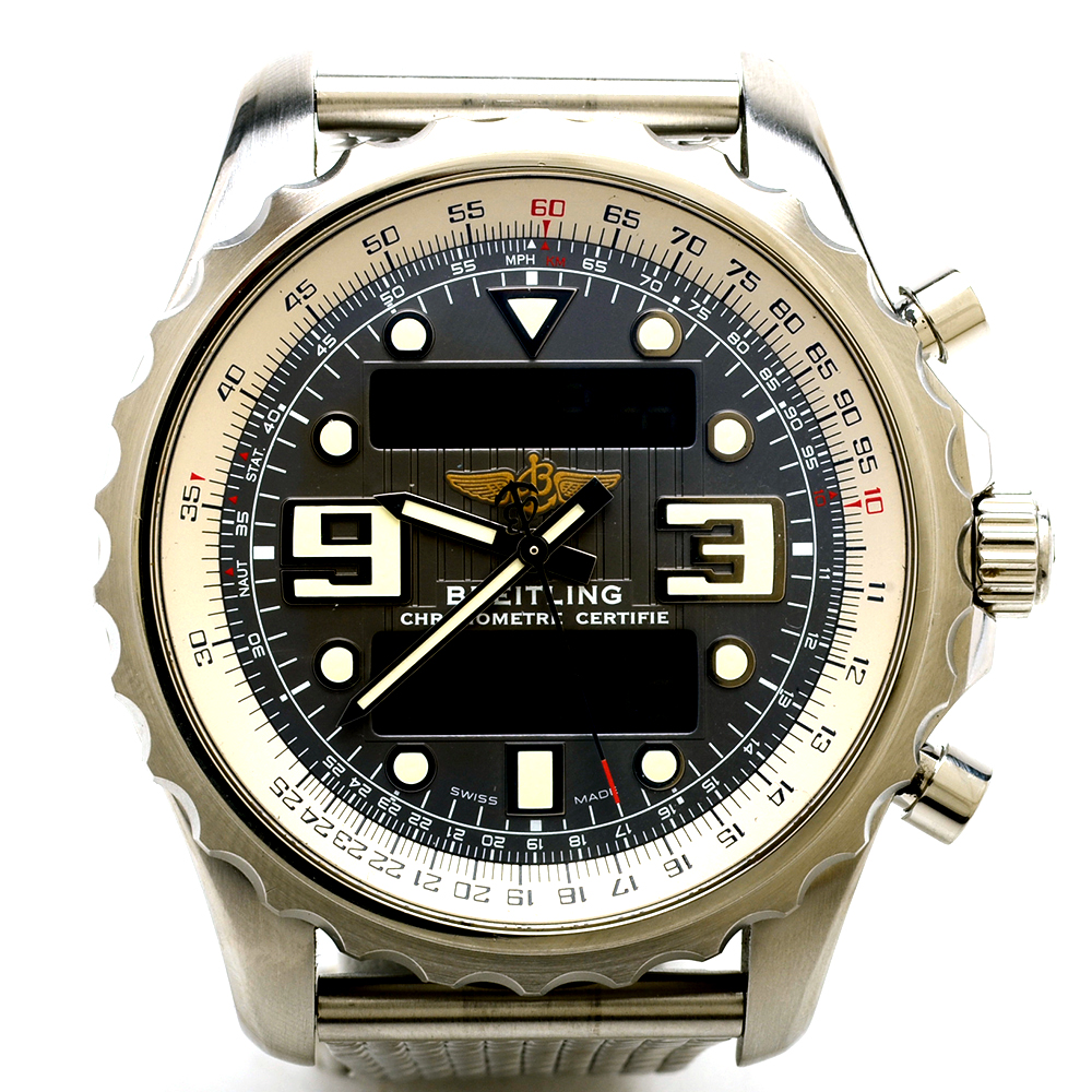 Breitling Chronospace Chronograph Grey 48 mm Super Quartz Steel