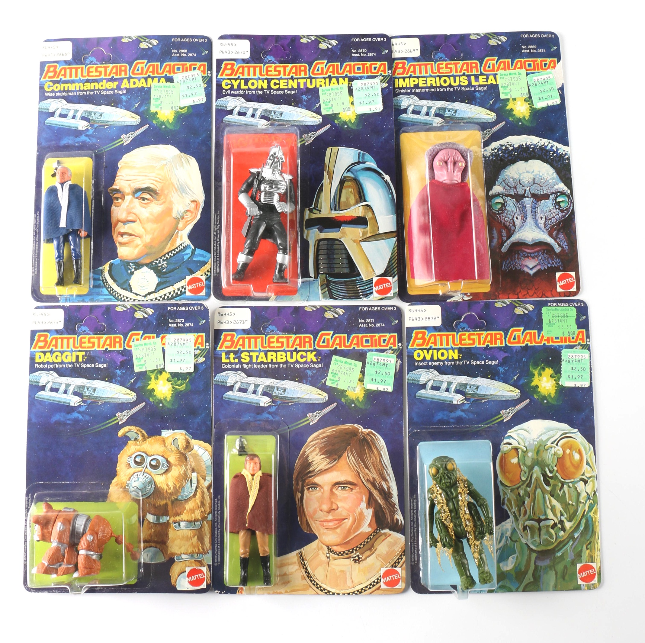 1978 Mattel Battlestar Galactica Action Figures