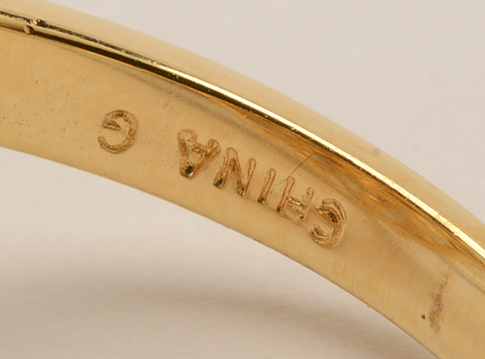 Two Sterling Silver Vermeil Rings with Semi-Precious Gemstones