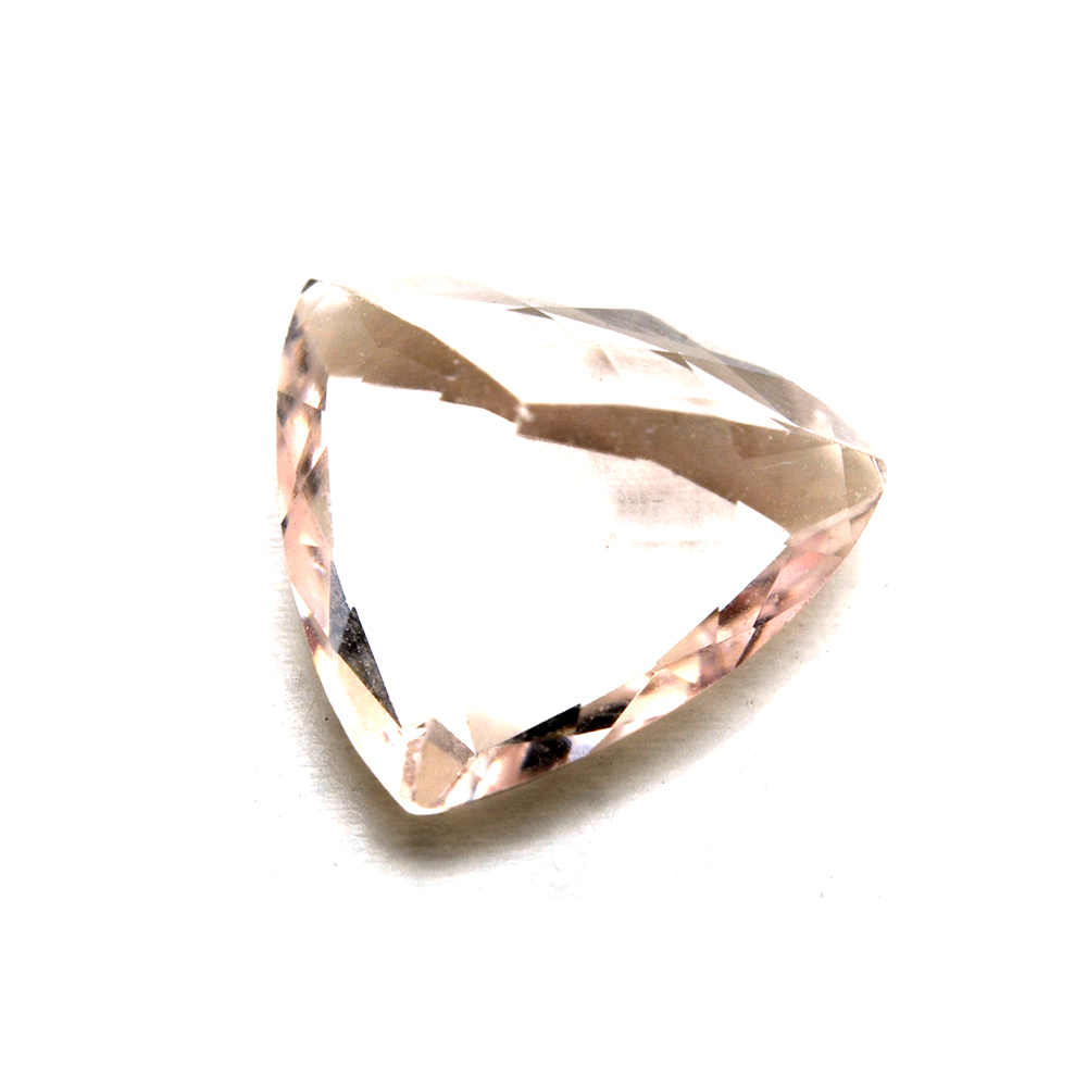 Loose 7.19 CTW Trillion Cut Morganite Gemstones
