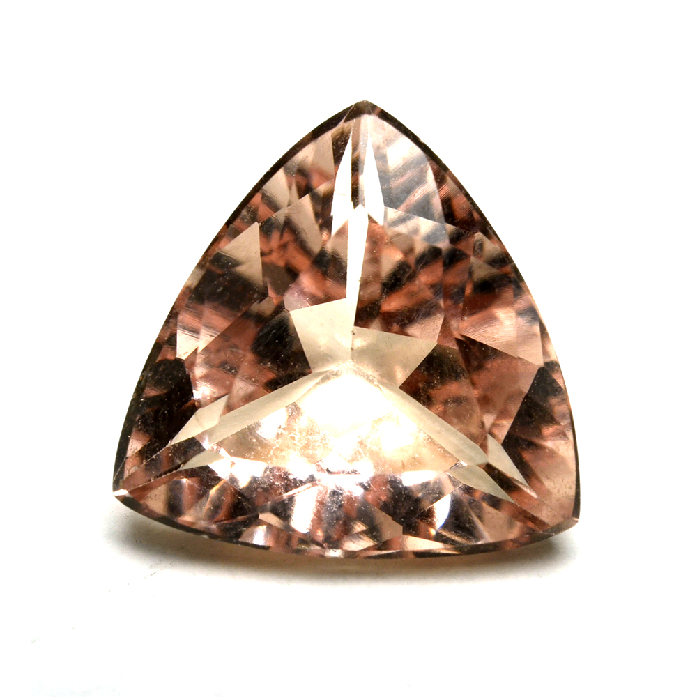Loose 7.19 CTW Trillion Cut Morganite Gemstones