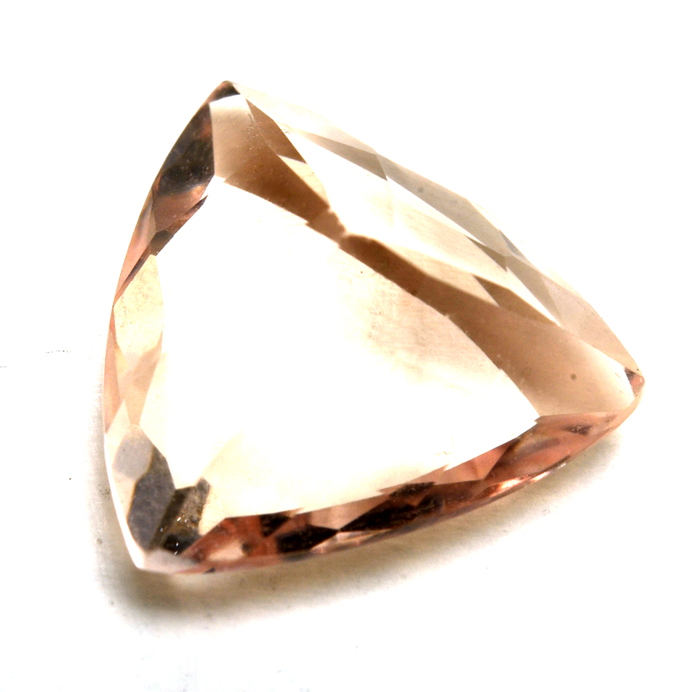 Loose 7.19 CTW Trillion Cut Morganite Gemstones