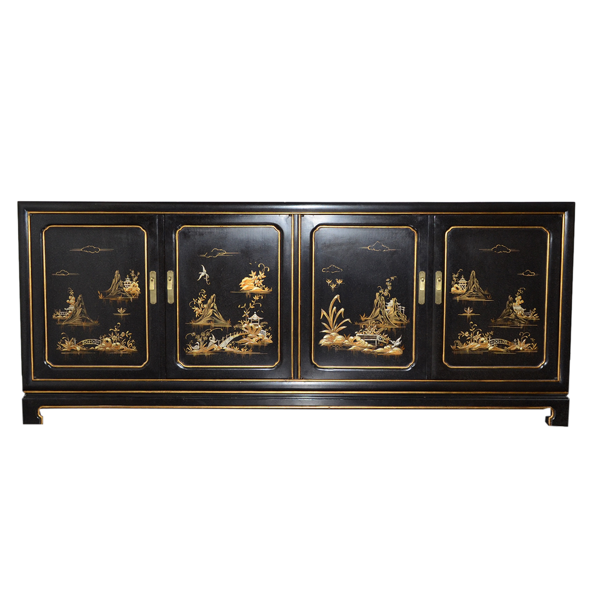 Vintage Chinoiserie Credenza by John Widdicomb
