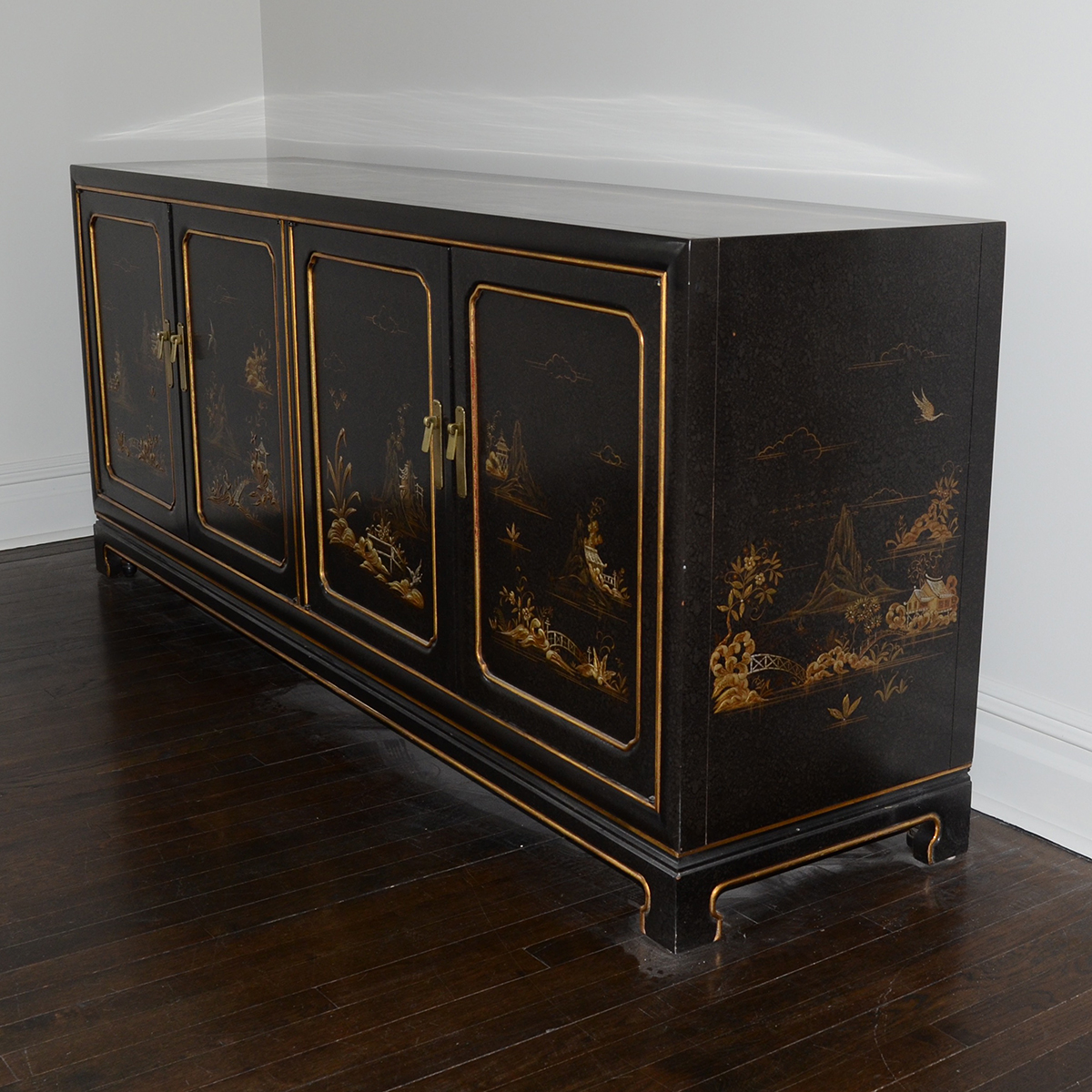 Vintage Chinoiserie Credenza by John Widdicomb