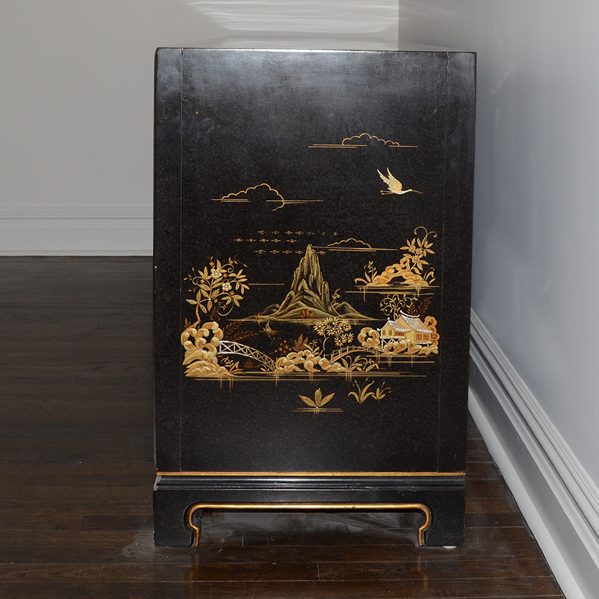 Vintage Chinoiserie Credenza by John Widdicomb