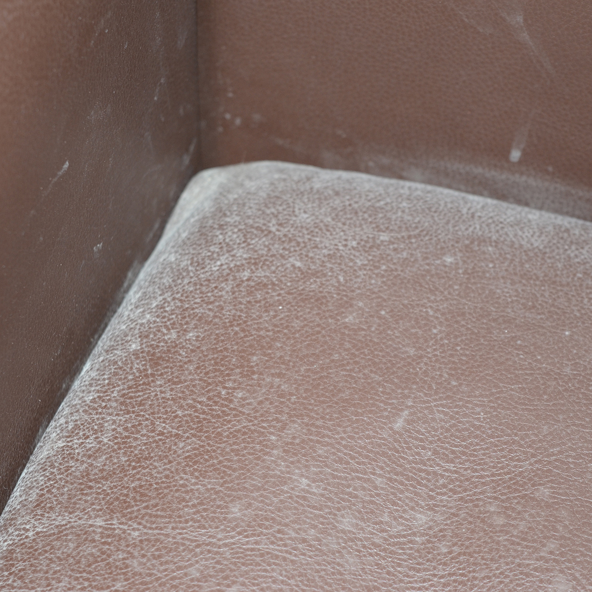 Modernist Style Brown Leather Armchair by Cassina