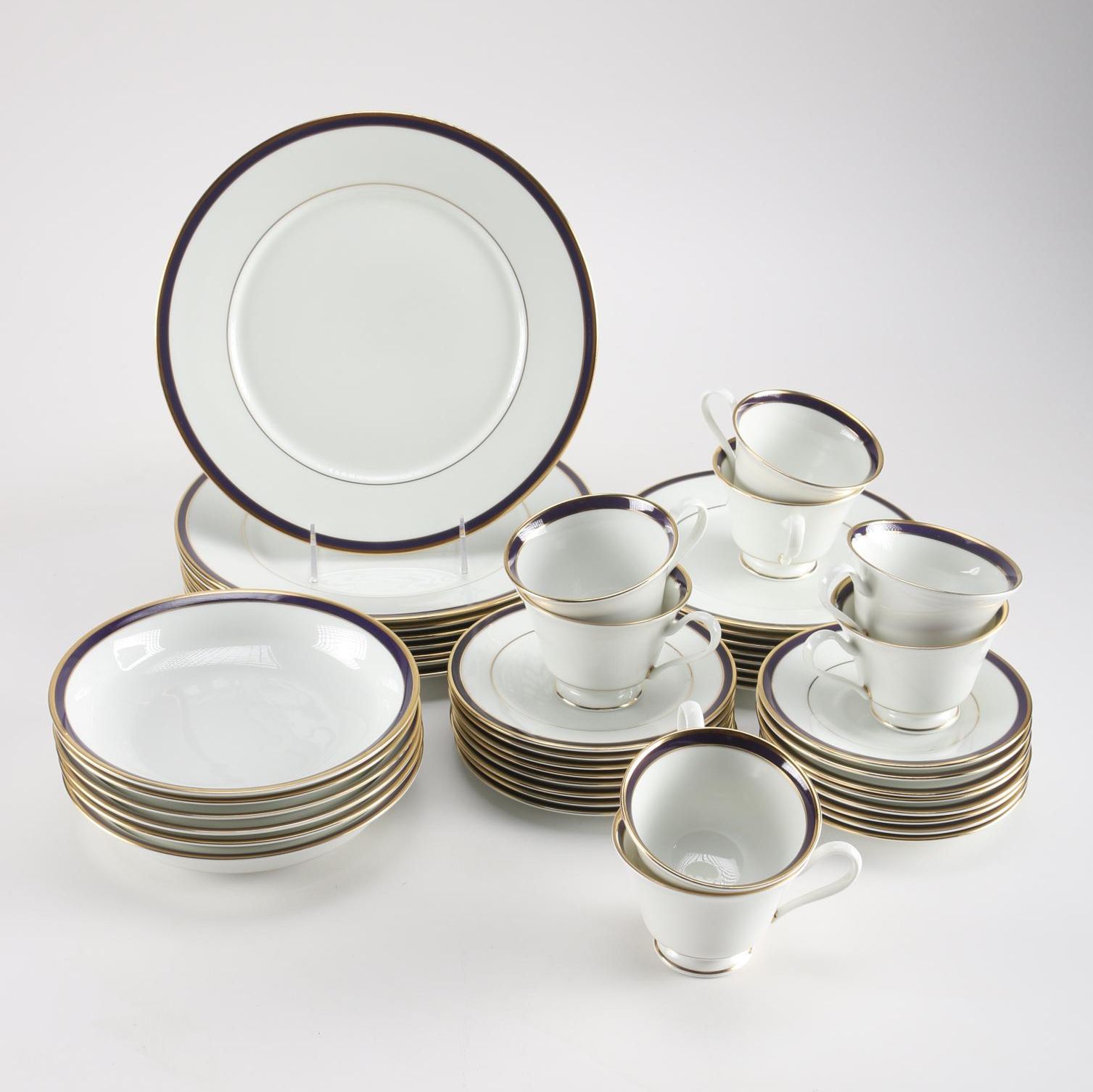 Set of Lenox "Annapolis Blue" Bone China