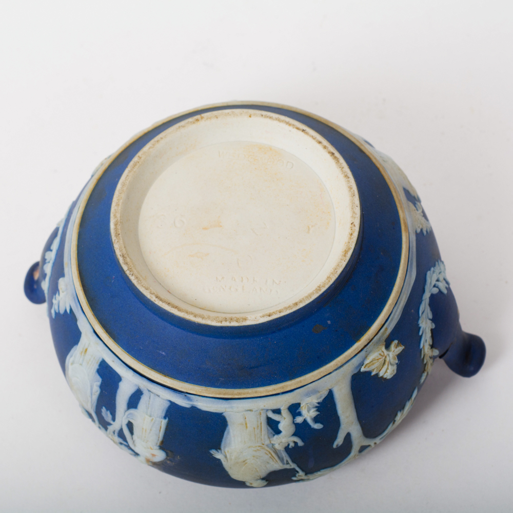 Vintage Wedgwood Jasperware Cream Pitcher and Sugar Bowl