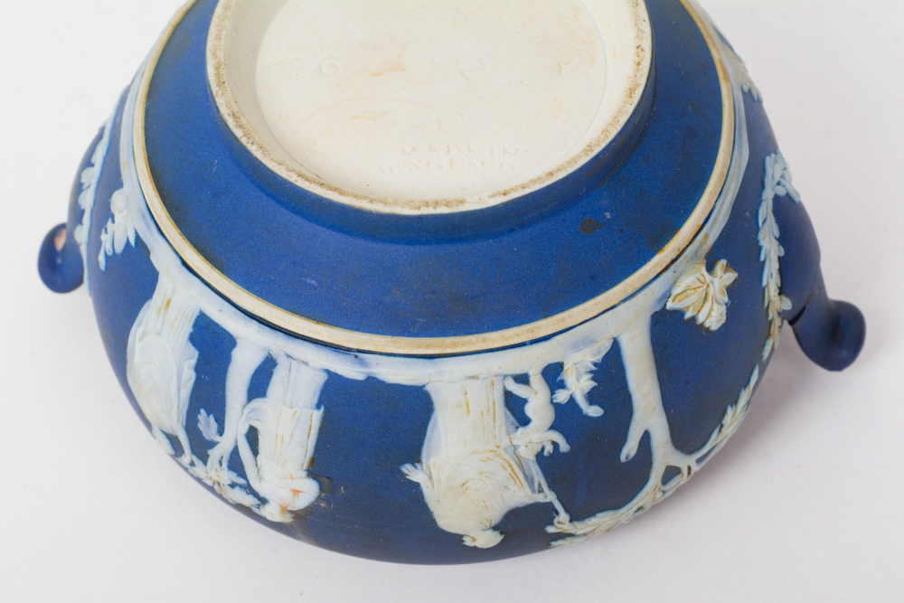 Vintage Wedgwood Jasperware Cream Pitcher and Sugar Bowl