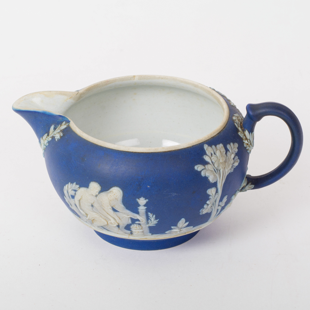 Vintage Wedgwood Jasperware Cream Pitcher and Sugar Bowl