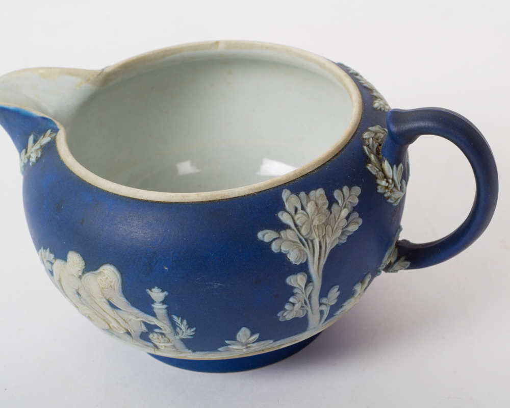 Vintage Wedgwood Jasperware Cream Pitcher and Sugar Bowl