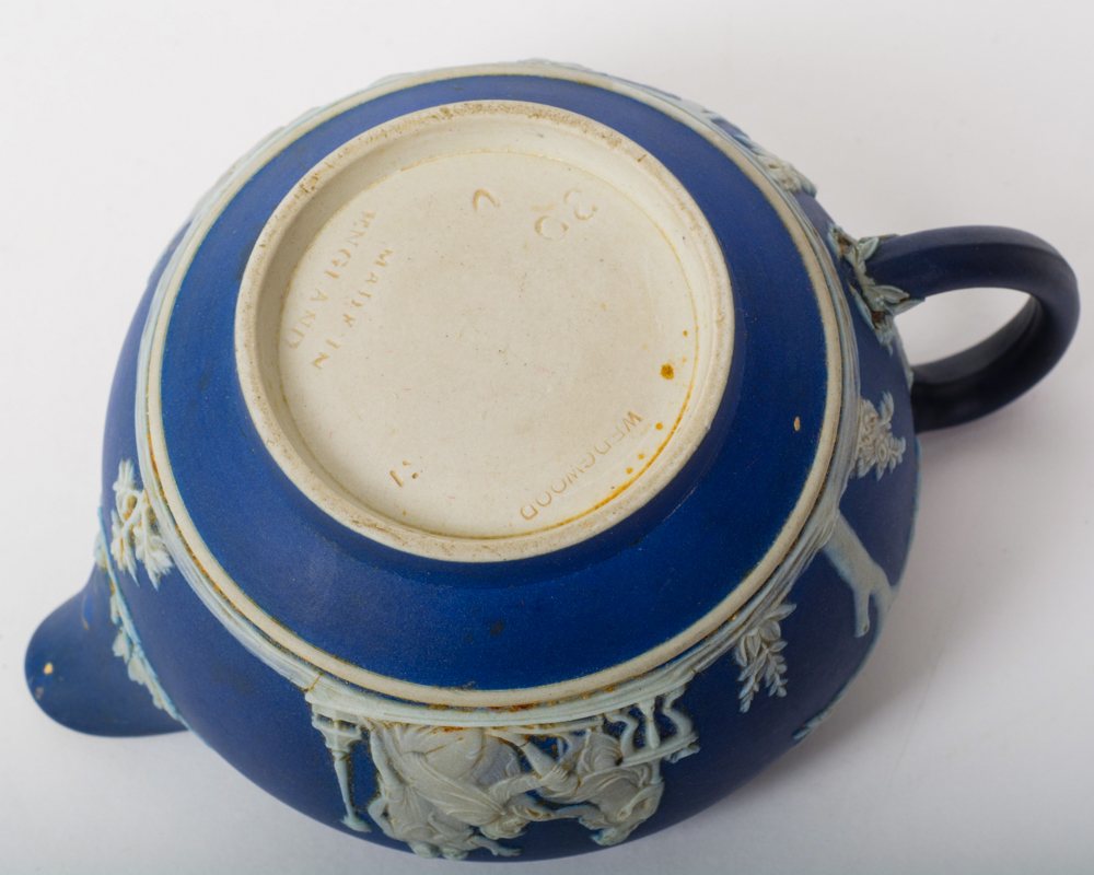 Vintage Wedgwood Jasperware Cream Pitcher and Sugar Bowl