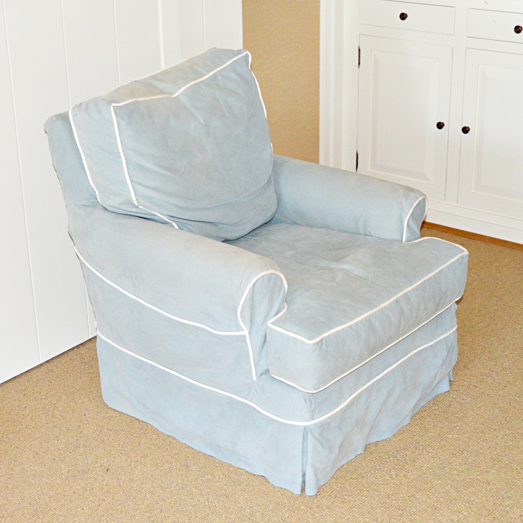 Light Blue Club Chair