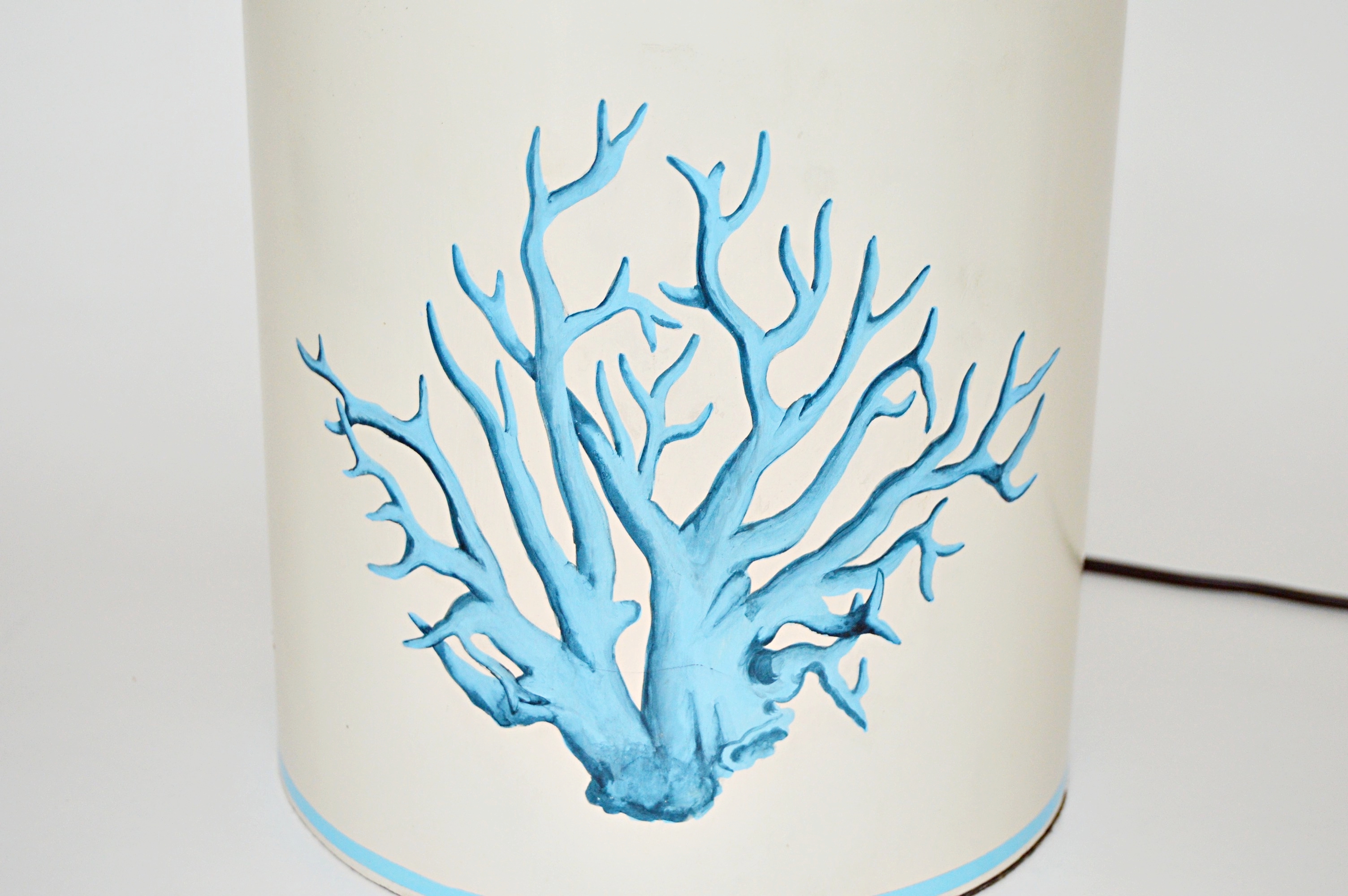 Tea Caddy Tole Lamp by JM PIers