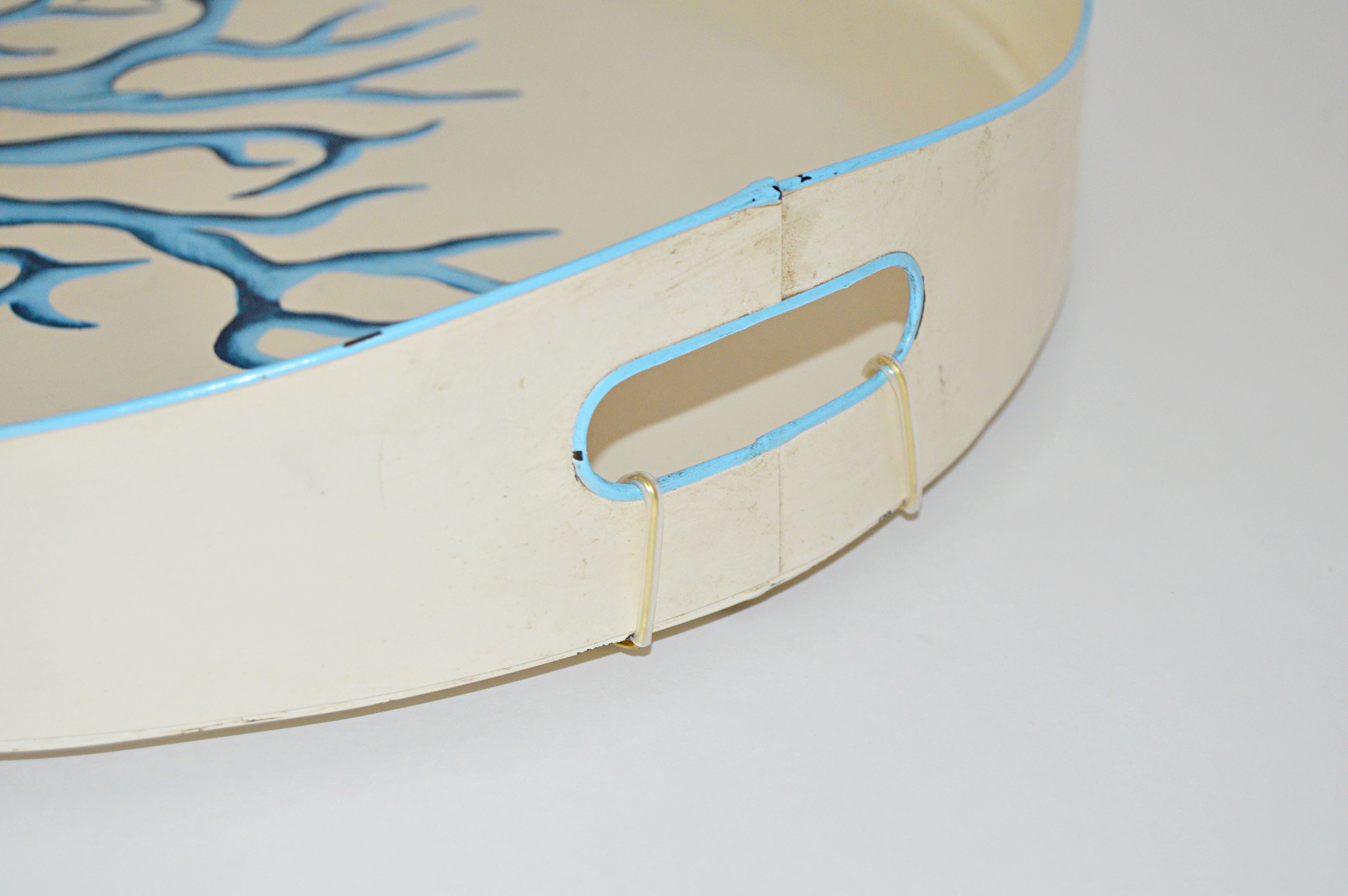 JM Piers Coral Tole Tray