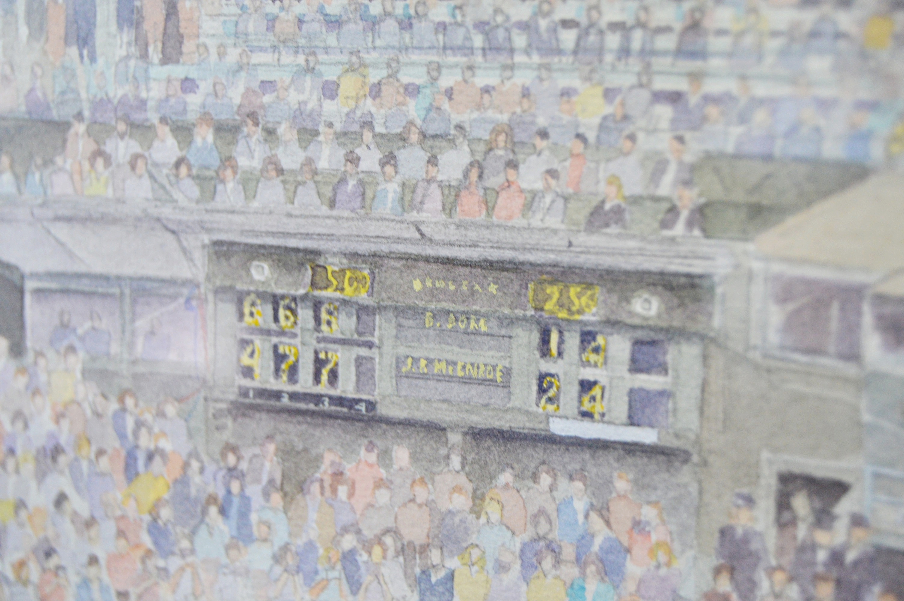 Graham Cole Watercolor "Borg vs. McEnroe"