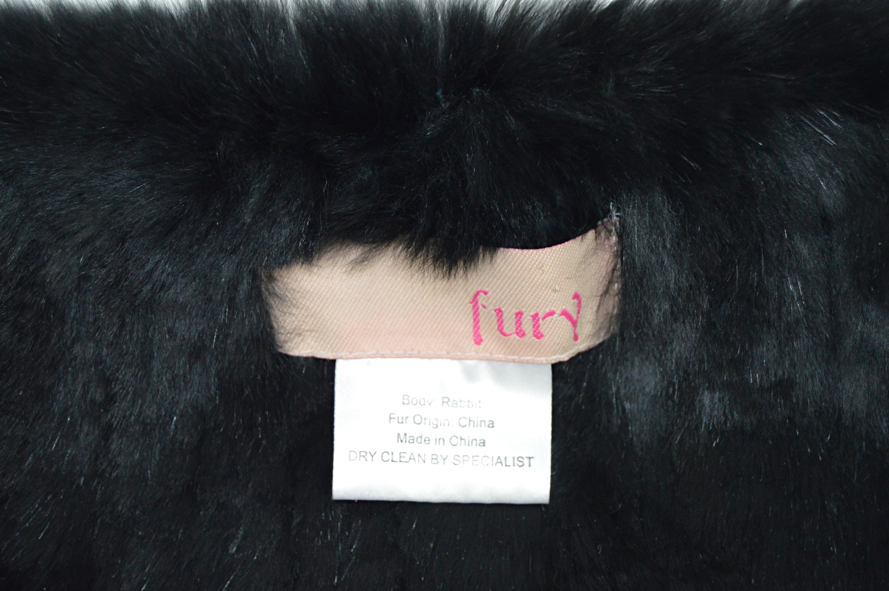 Rabbit Fur Stole by Fury