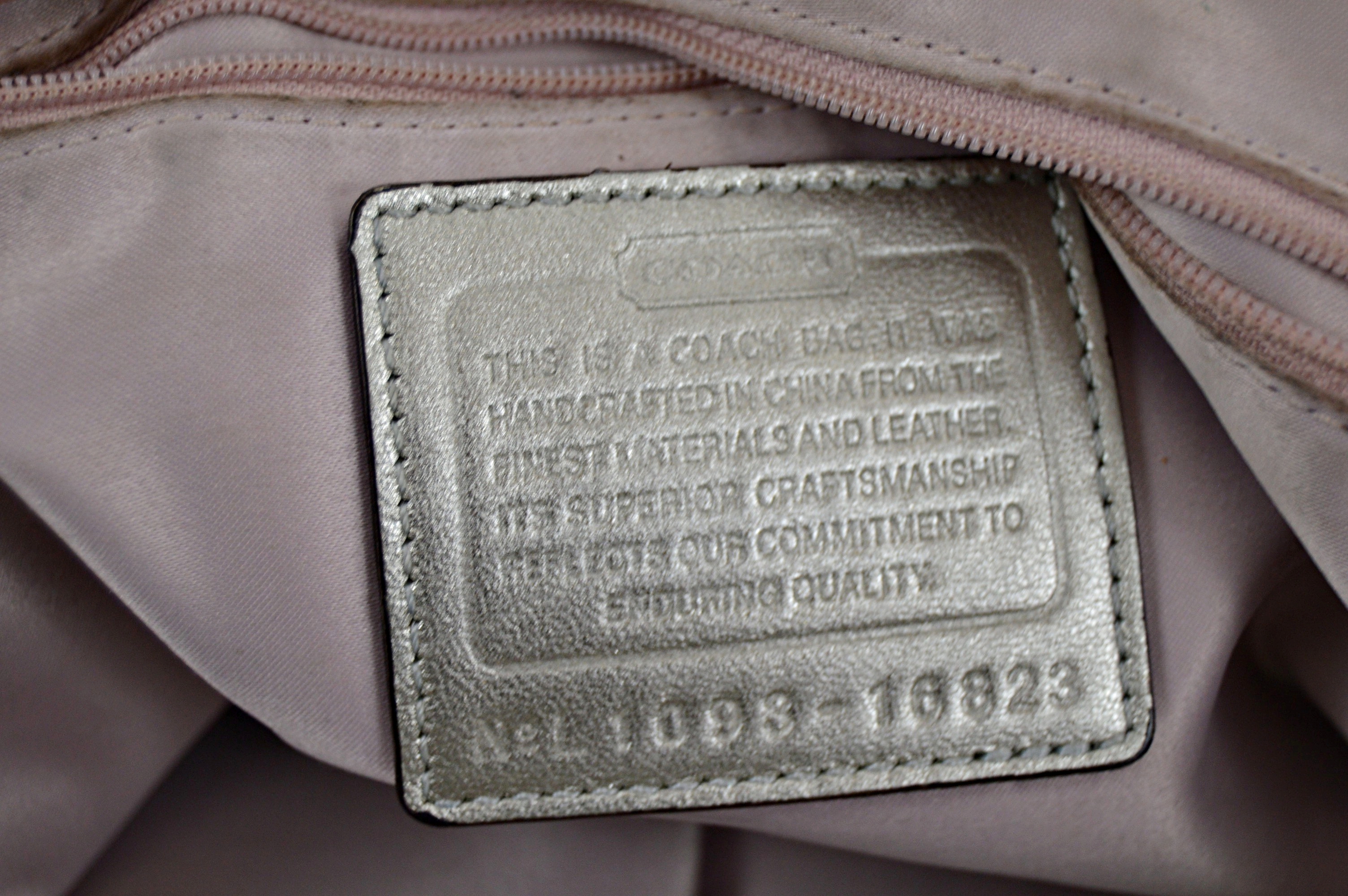 Metallic Coach Shoulder Bag