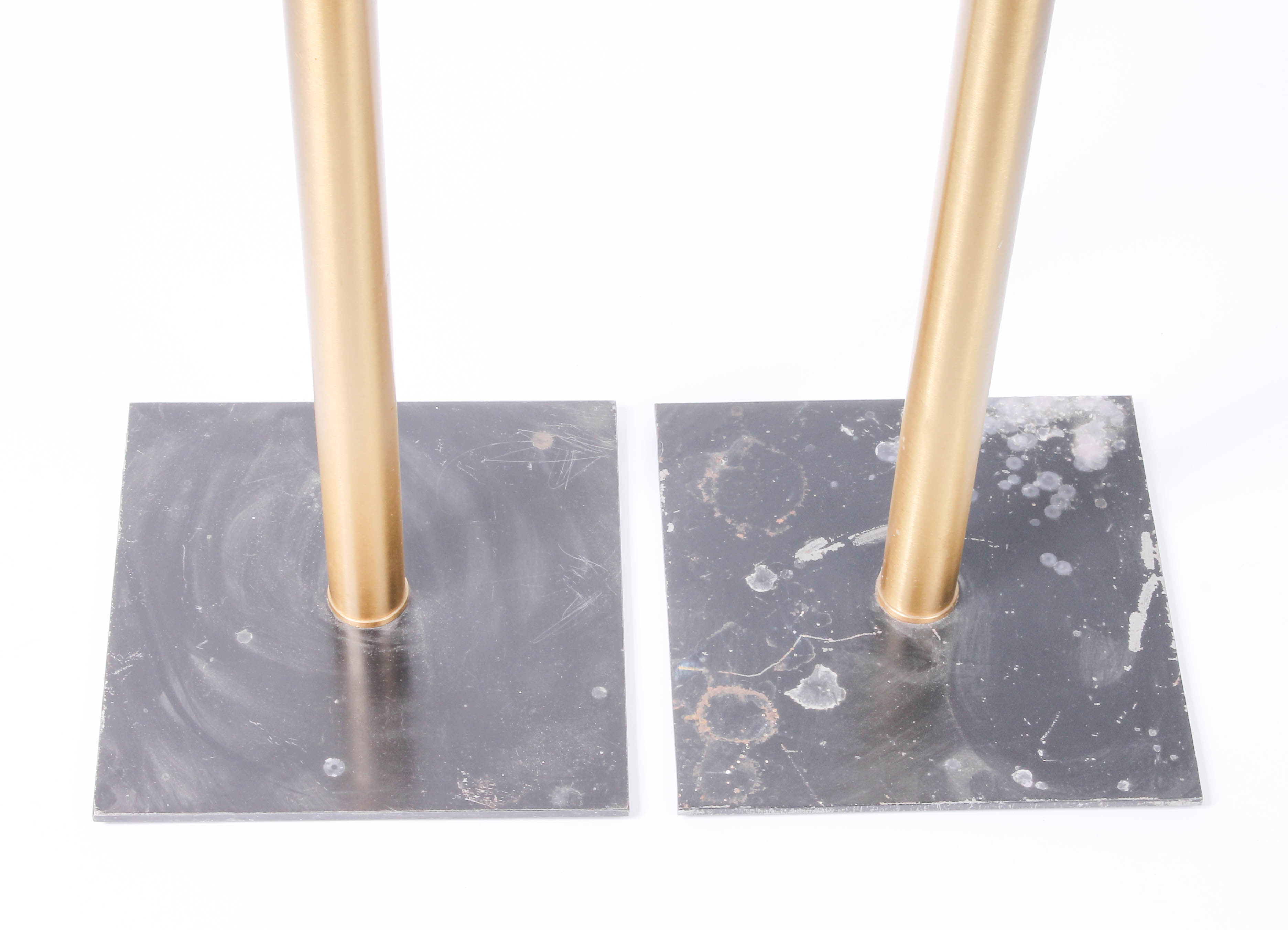 Three Brass Church Candleholders