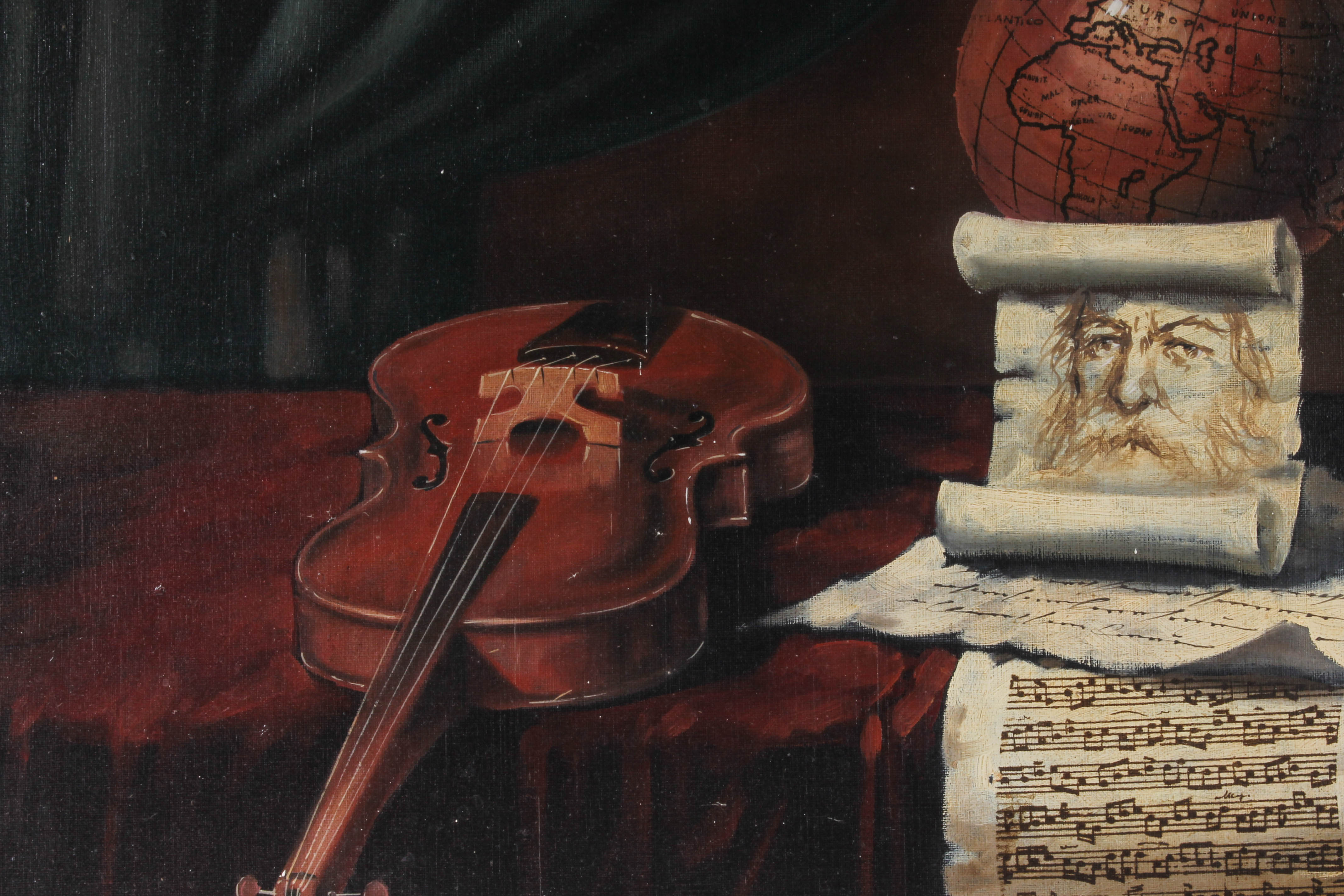 A. Bascheim Original Still Life Oil Painting on Canvas