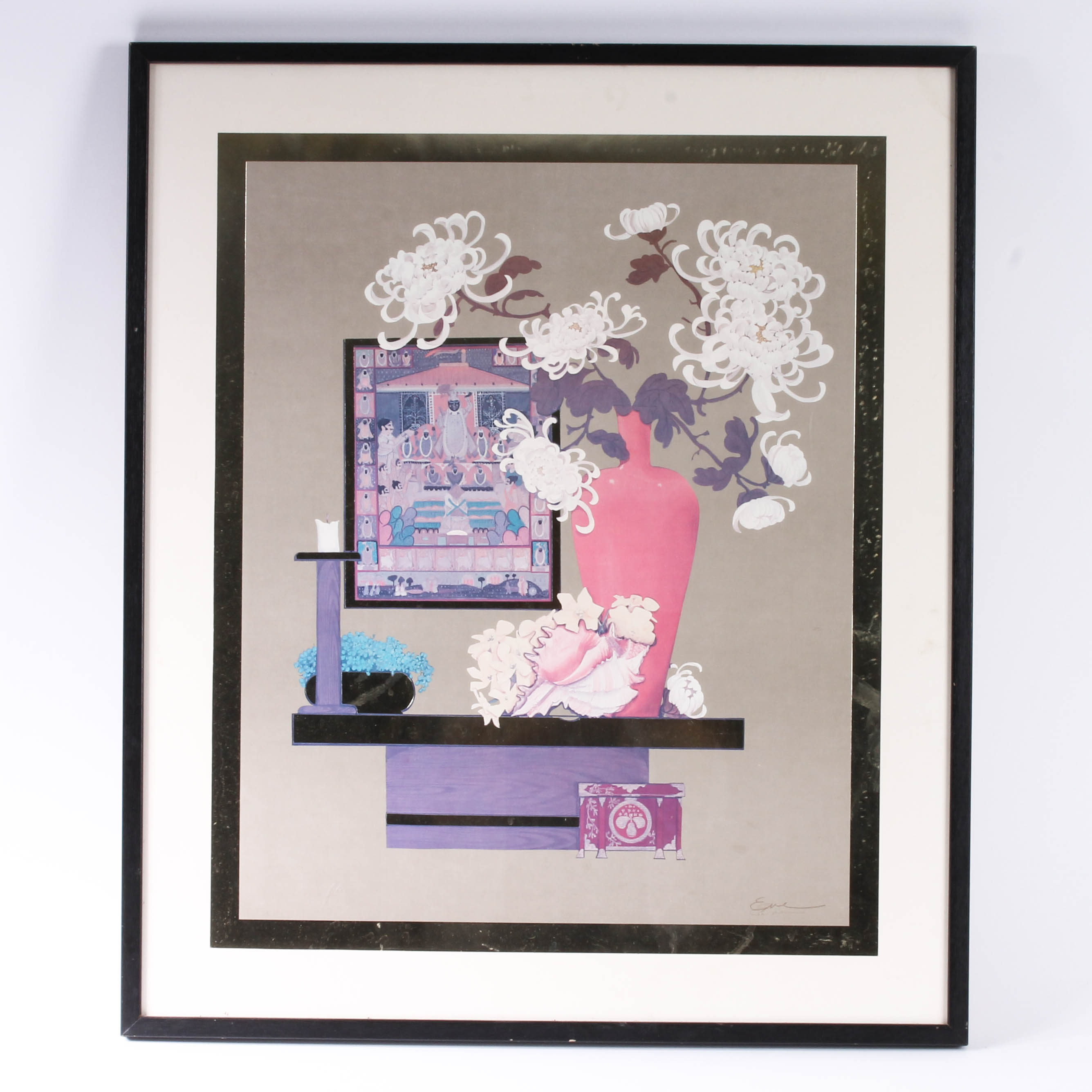 Pair of Floral Framed Prints