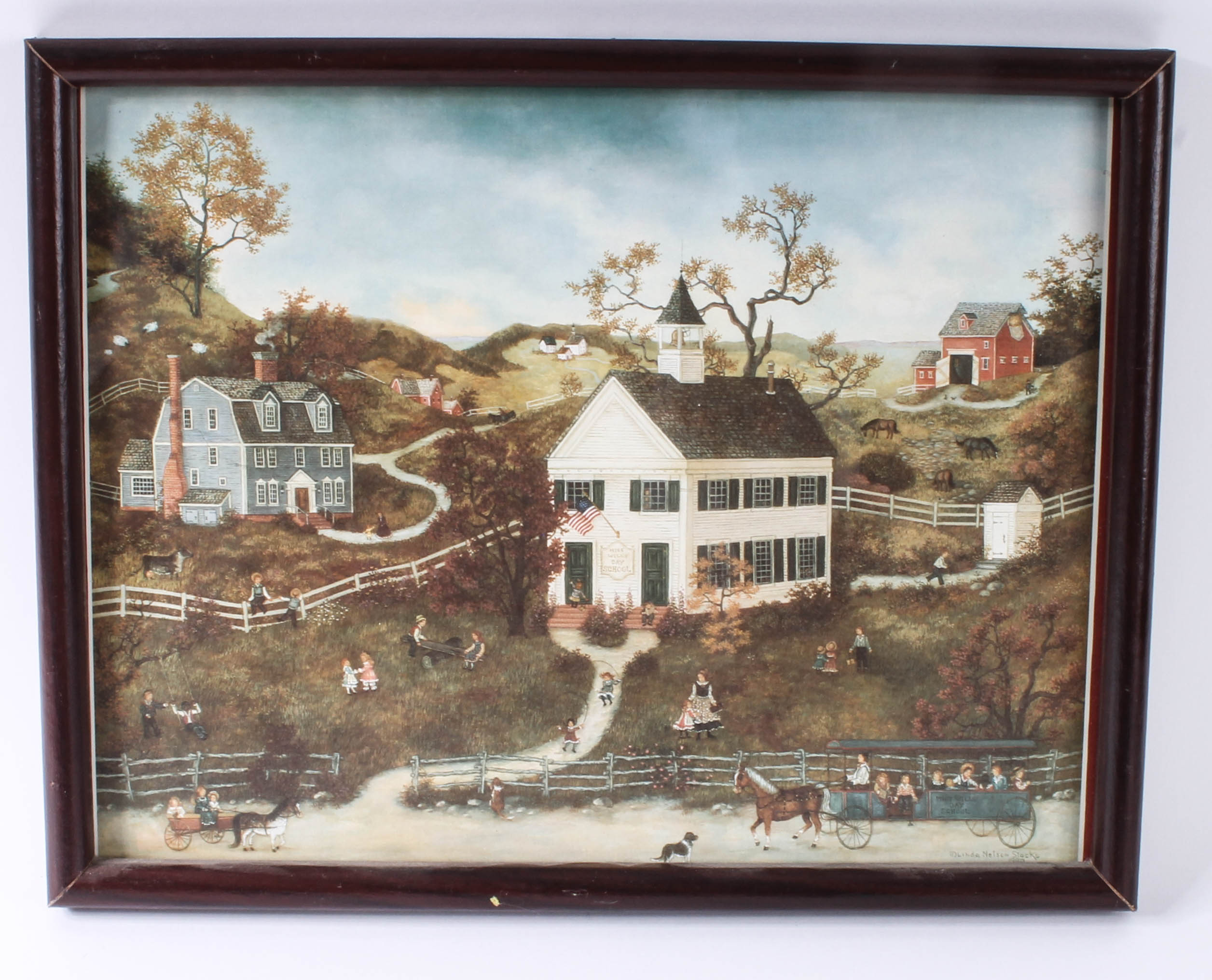 Pair of Framed Rustic Prints