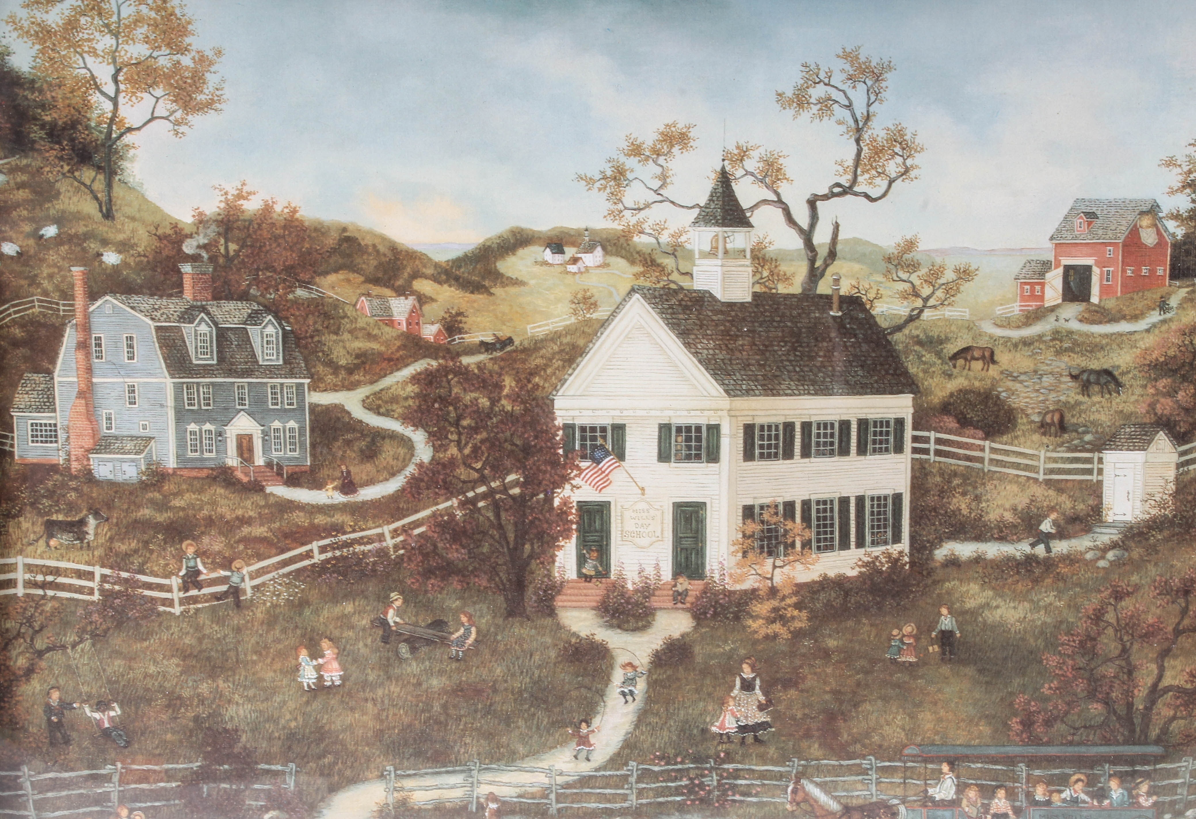 Pair of Framed Rustic Prints