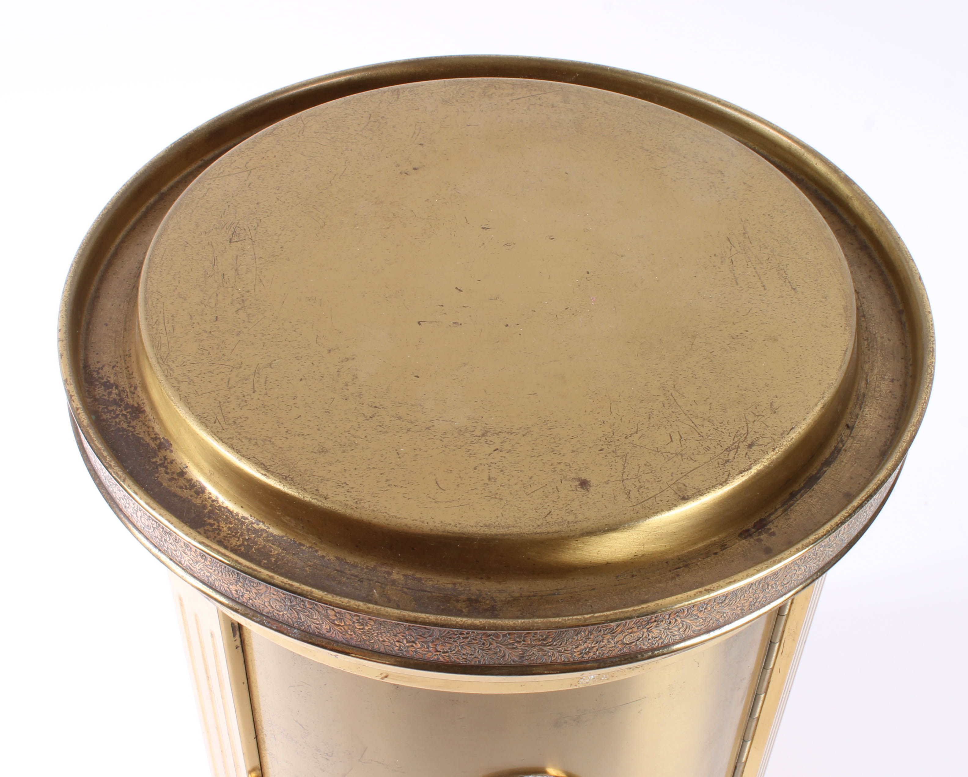 Vintage Brass Storage Cabinet for Catholic Mass