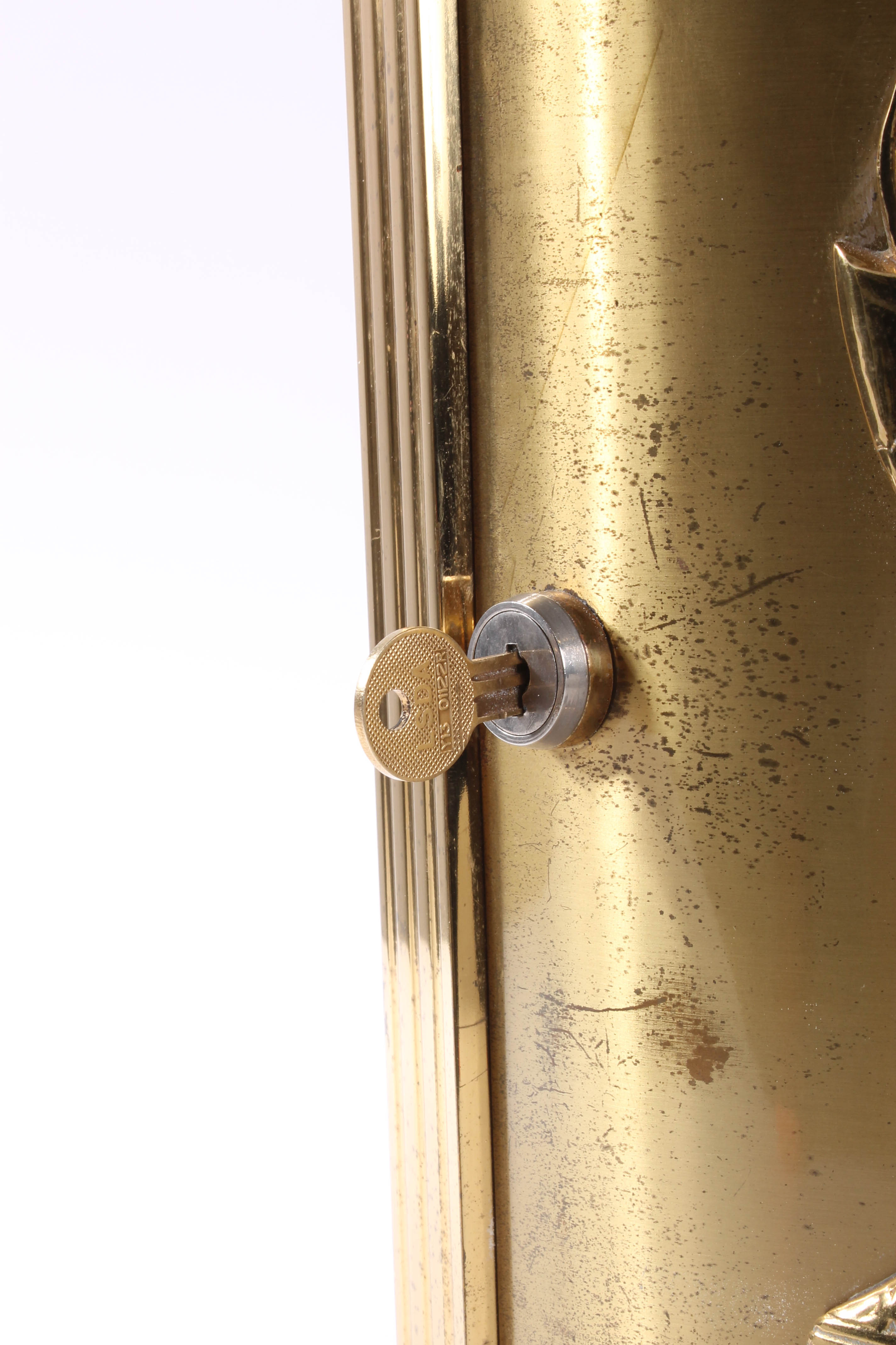 Vintage Brass Storage Cabinet for Catholic Mass