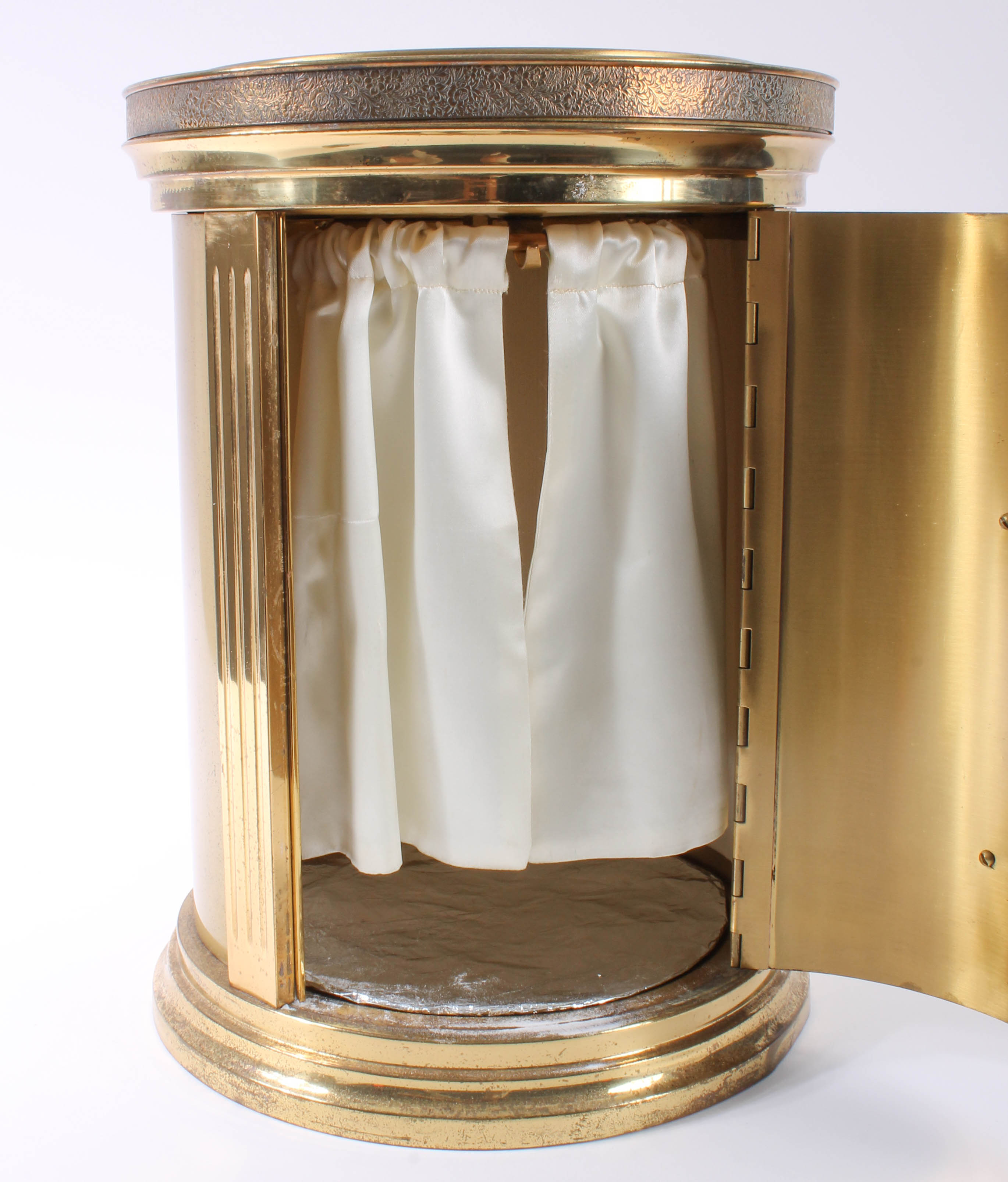 Vintage Brass Storage Cabinet for Catholic Mass