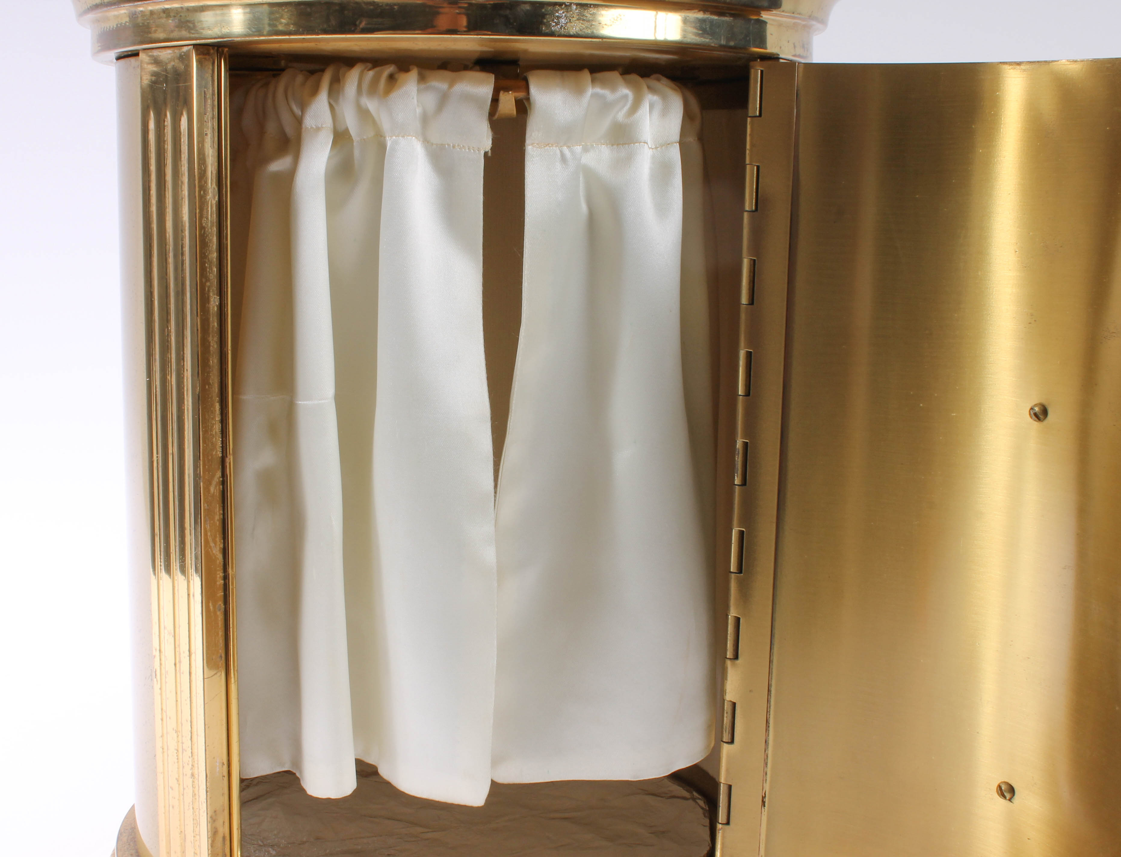 Vintage Brass Storage Cabinet for Catholic Mass