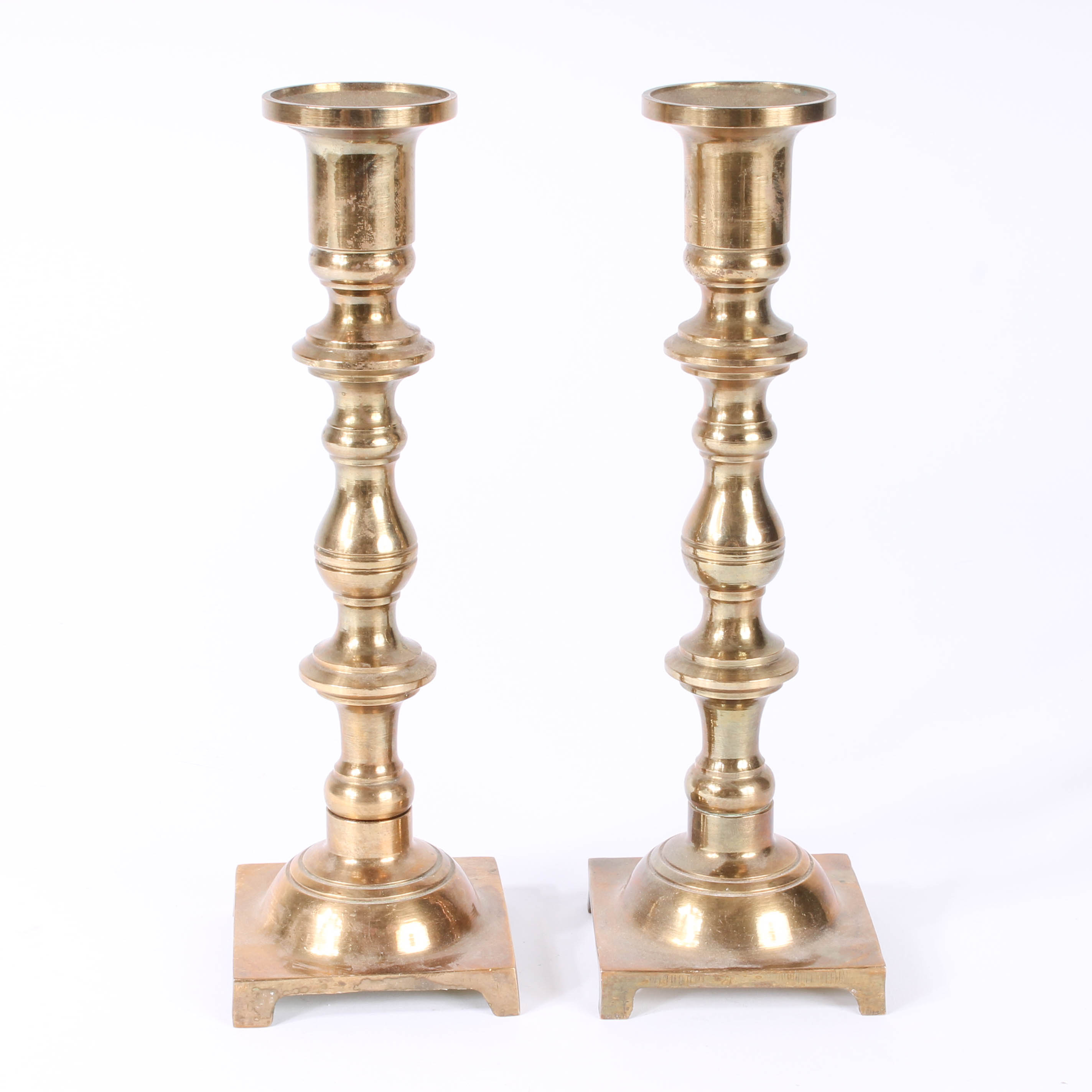 Variety of Brass Candlestick Pairs