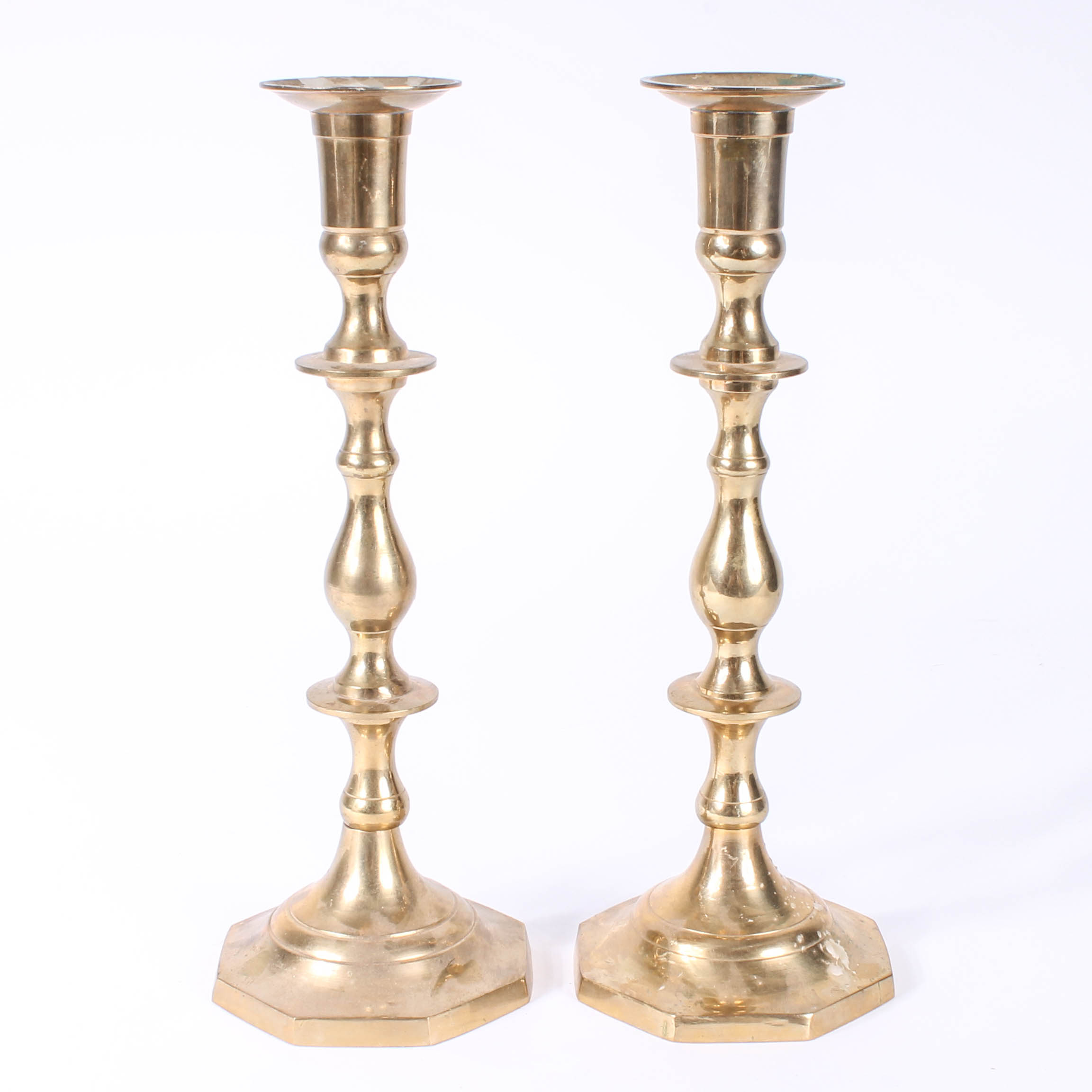 Variety of Brass Candlestick Pairs