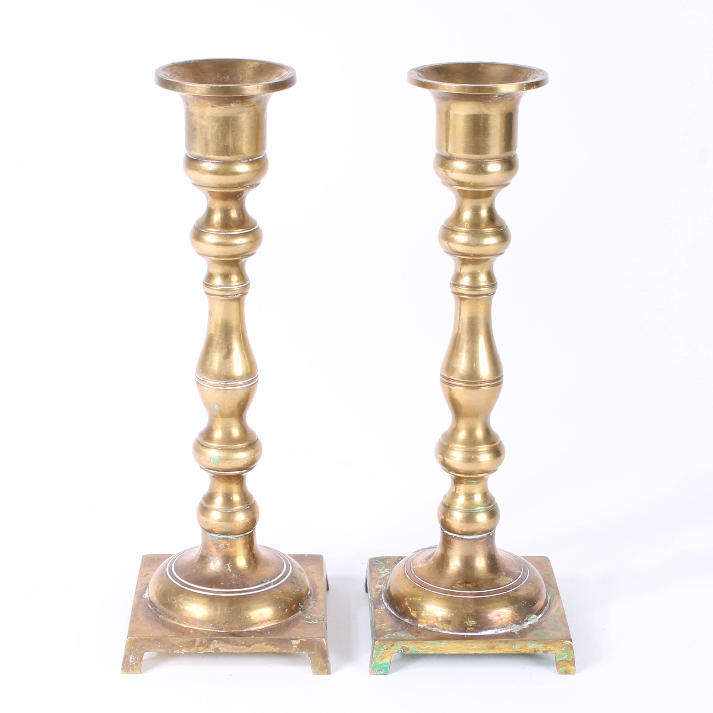 Variety of Brass Candlestick Pairs
