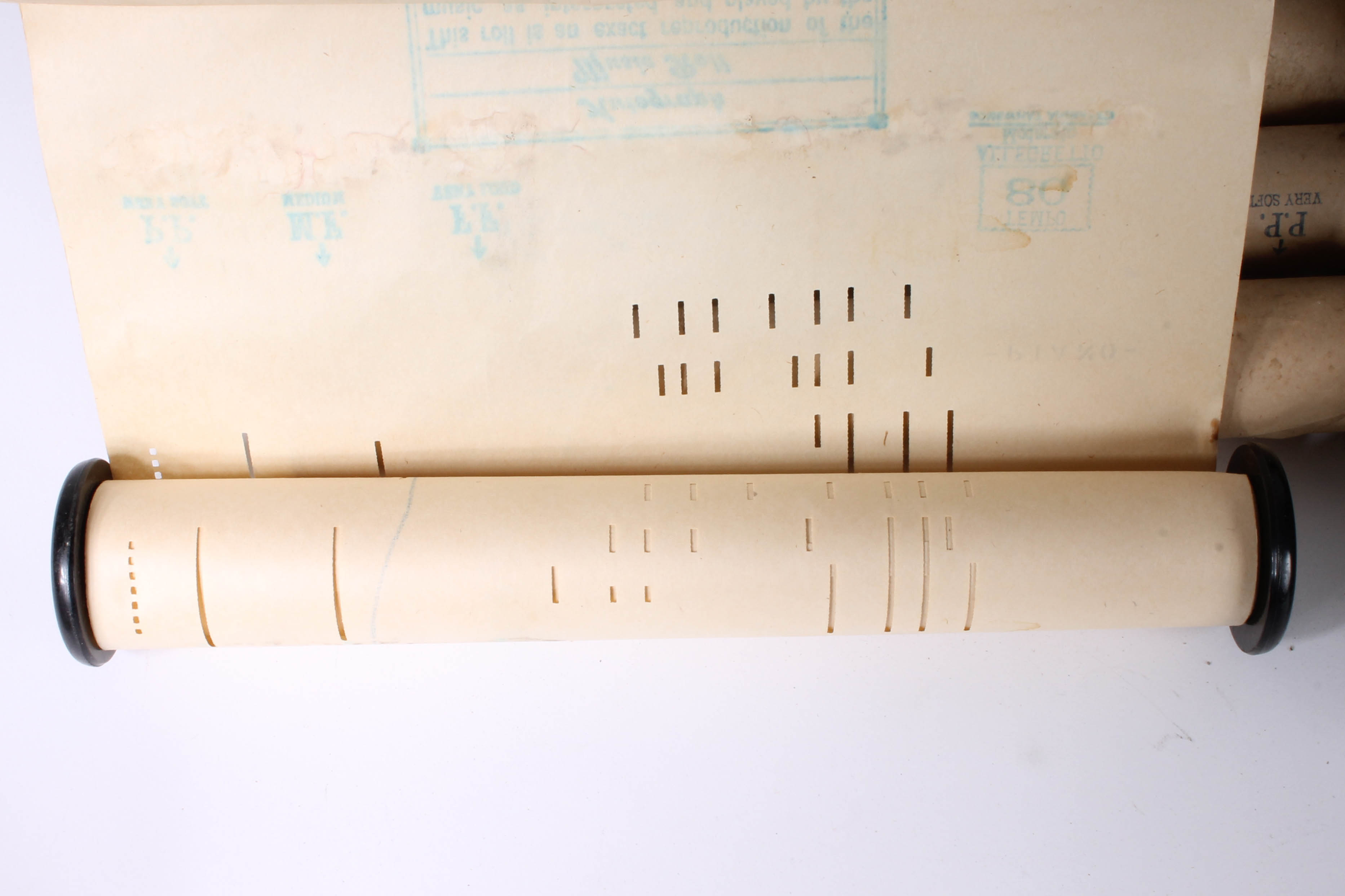 Collection of Vintage 1920s Player Piano Music Rolls