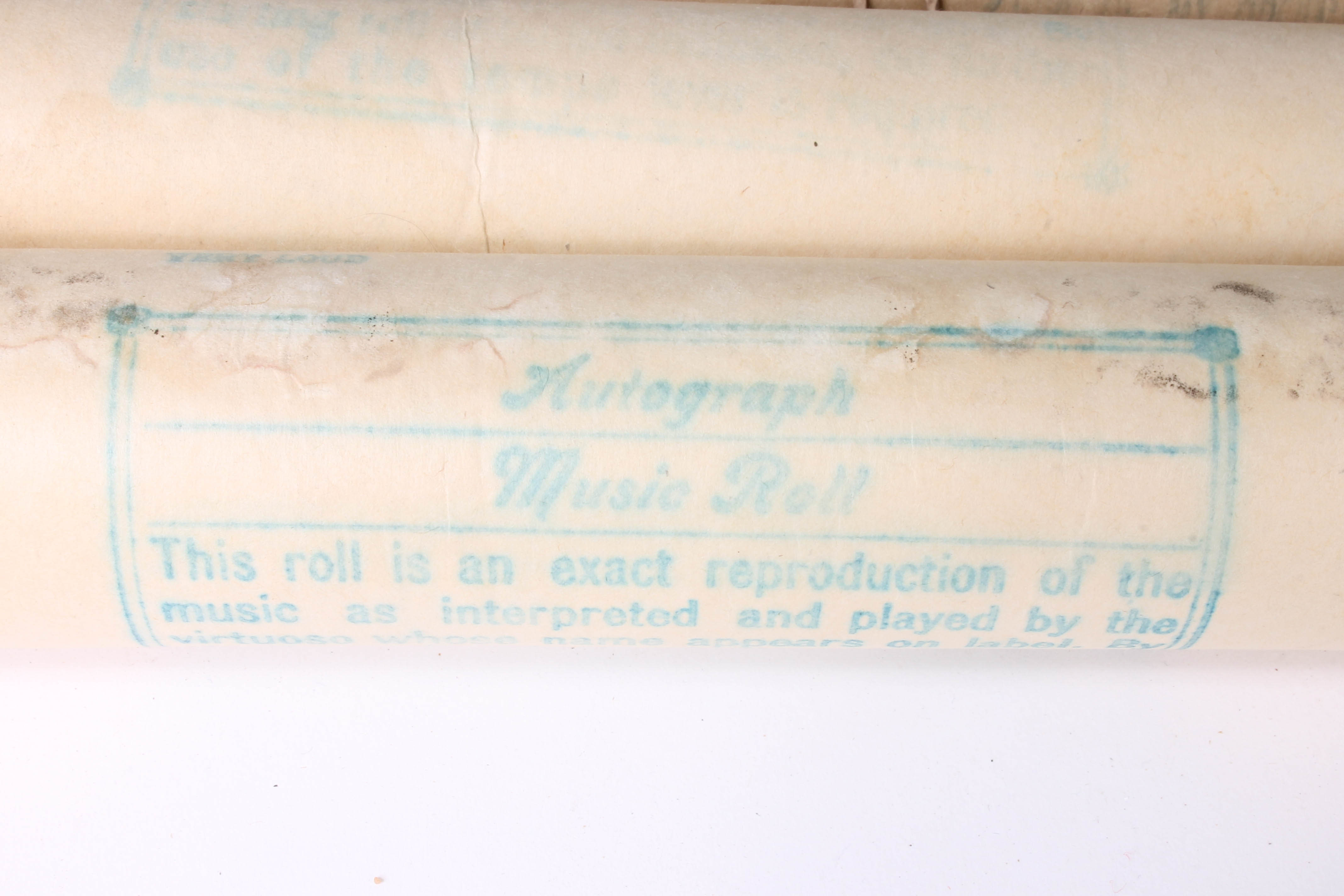 Collection of Vintage 1920s Player Piano Music Rolls