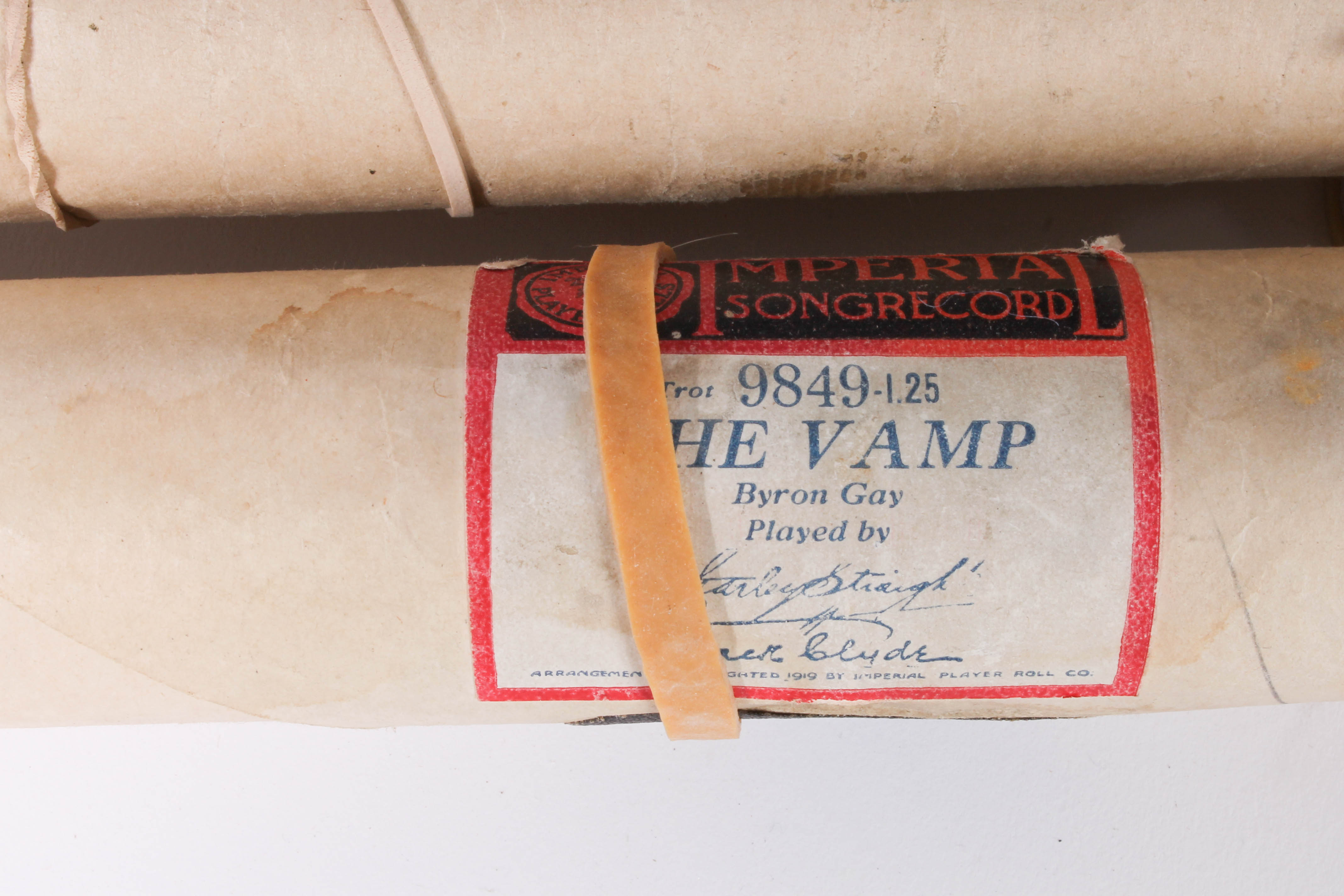 Collection of Vintage 1920s Player Piano Music Rolls