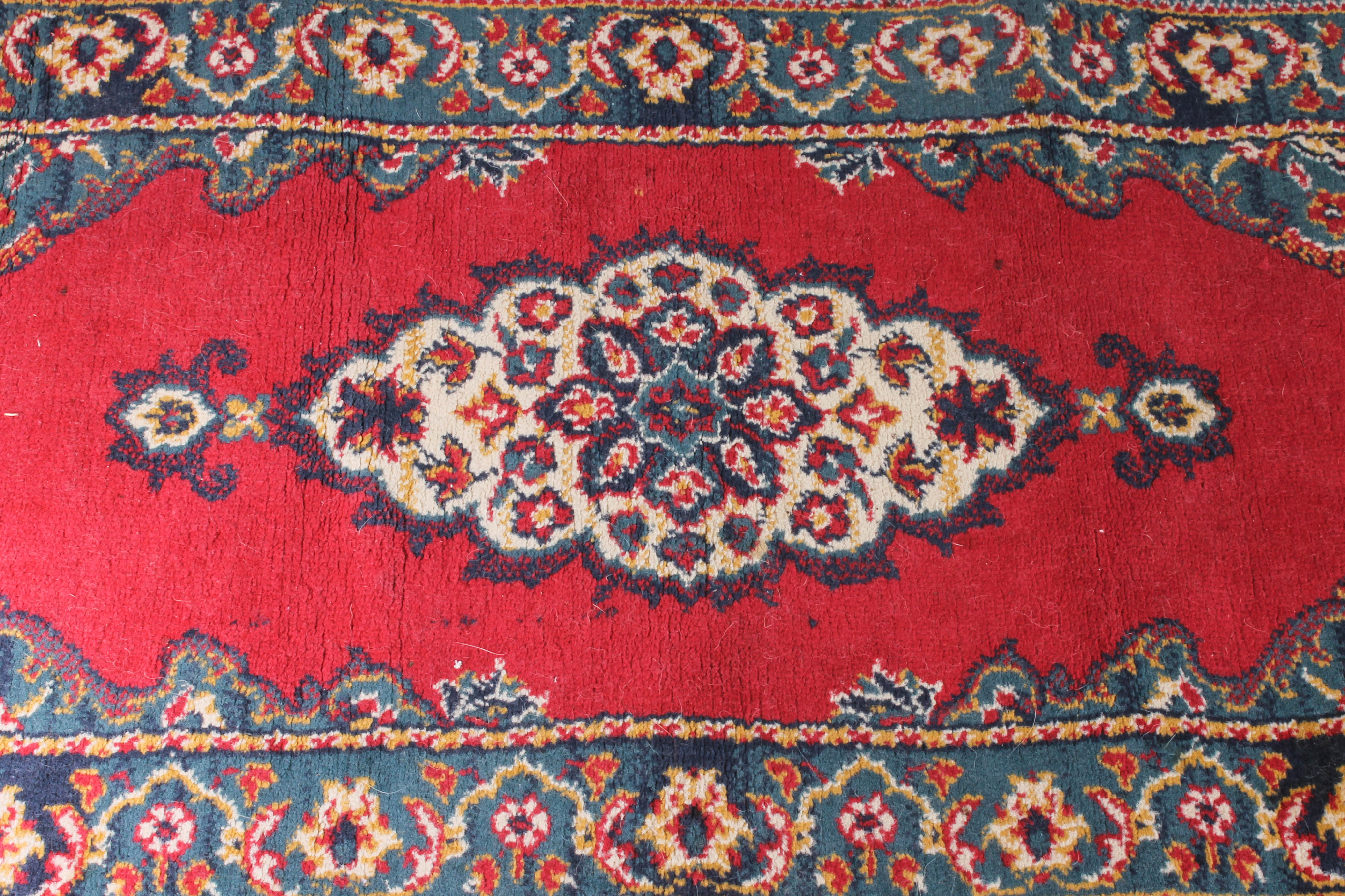 Pair of Power-Loomed Synthetic Accent Rugs