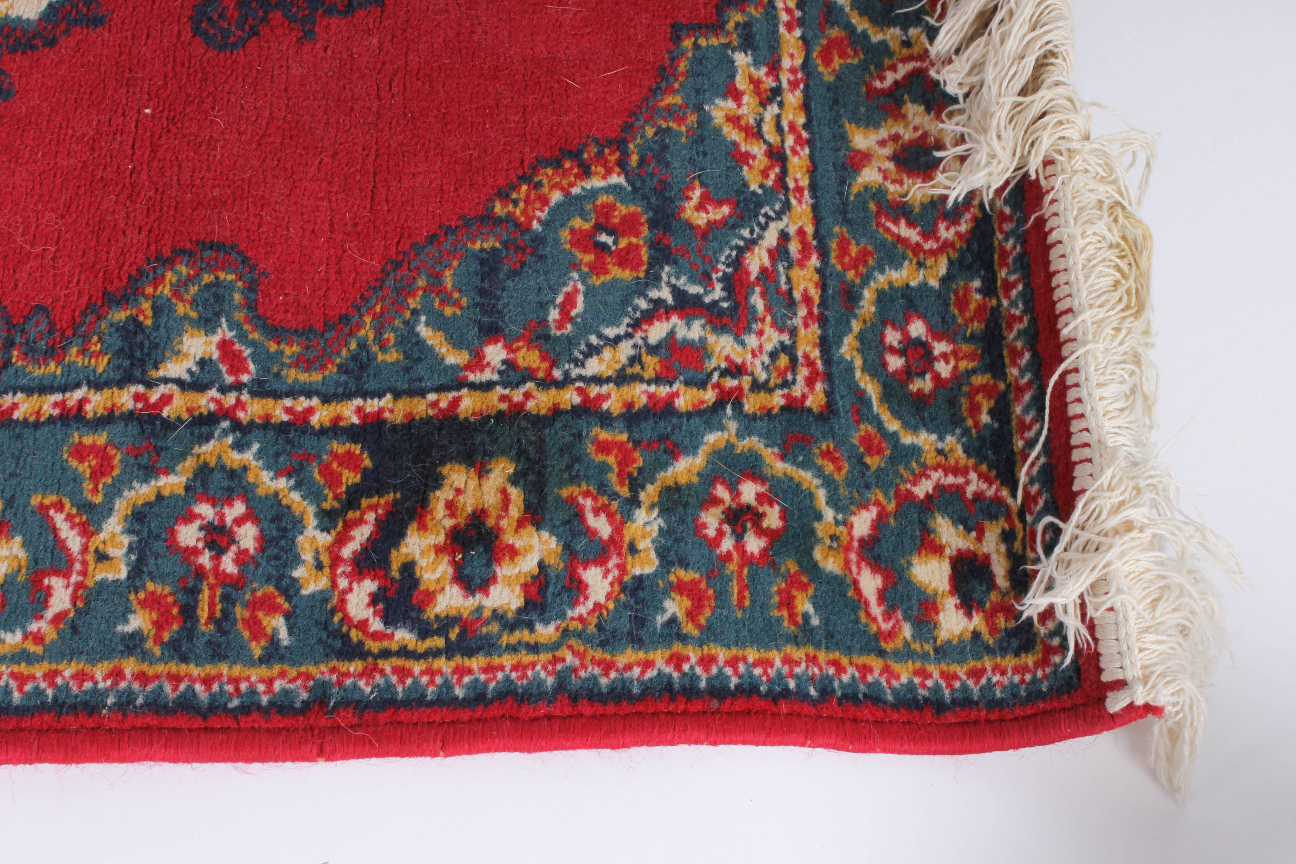 Pair of Power-Loomed Synthetic Accent Rugs