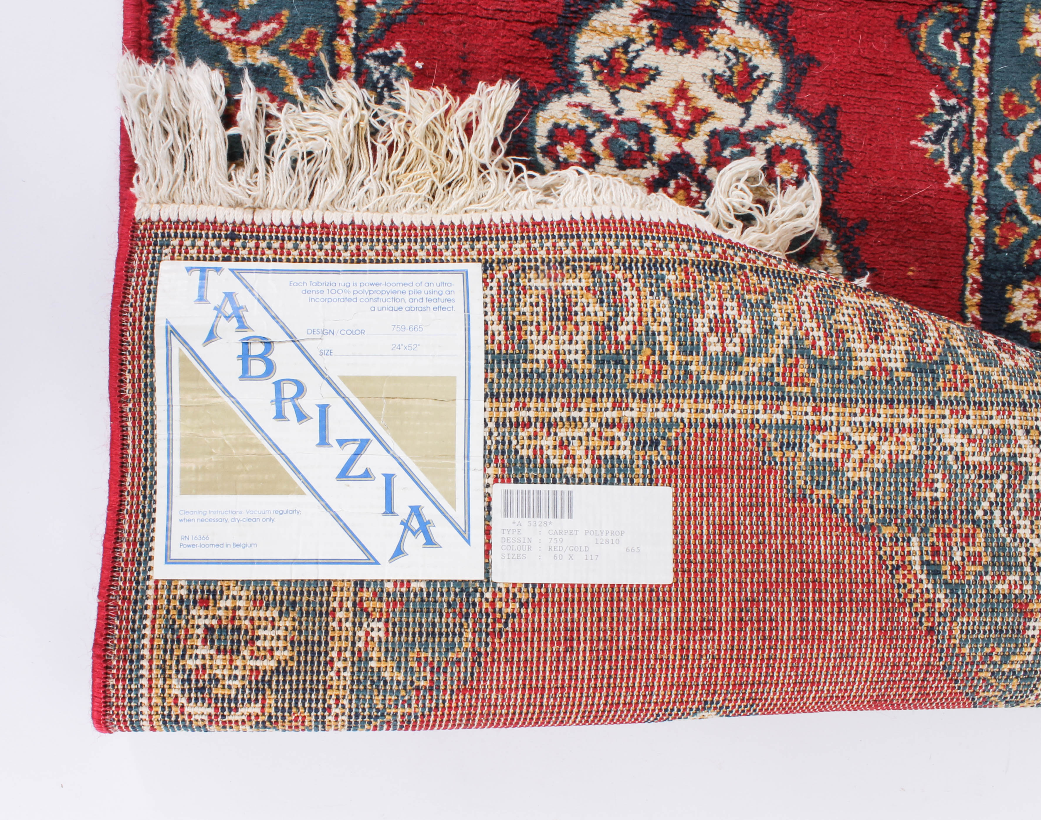 Pair of Power-Loomed Synthetic Accent Rugs