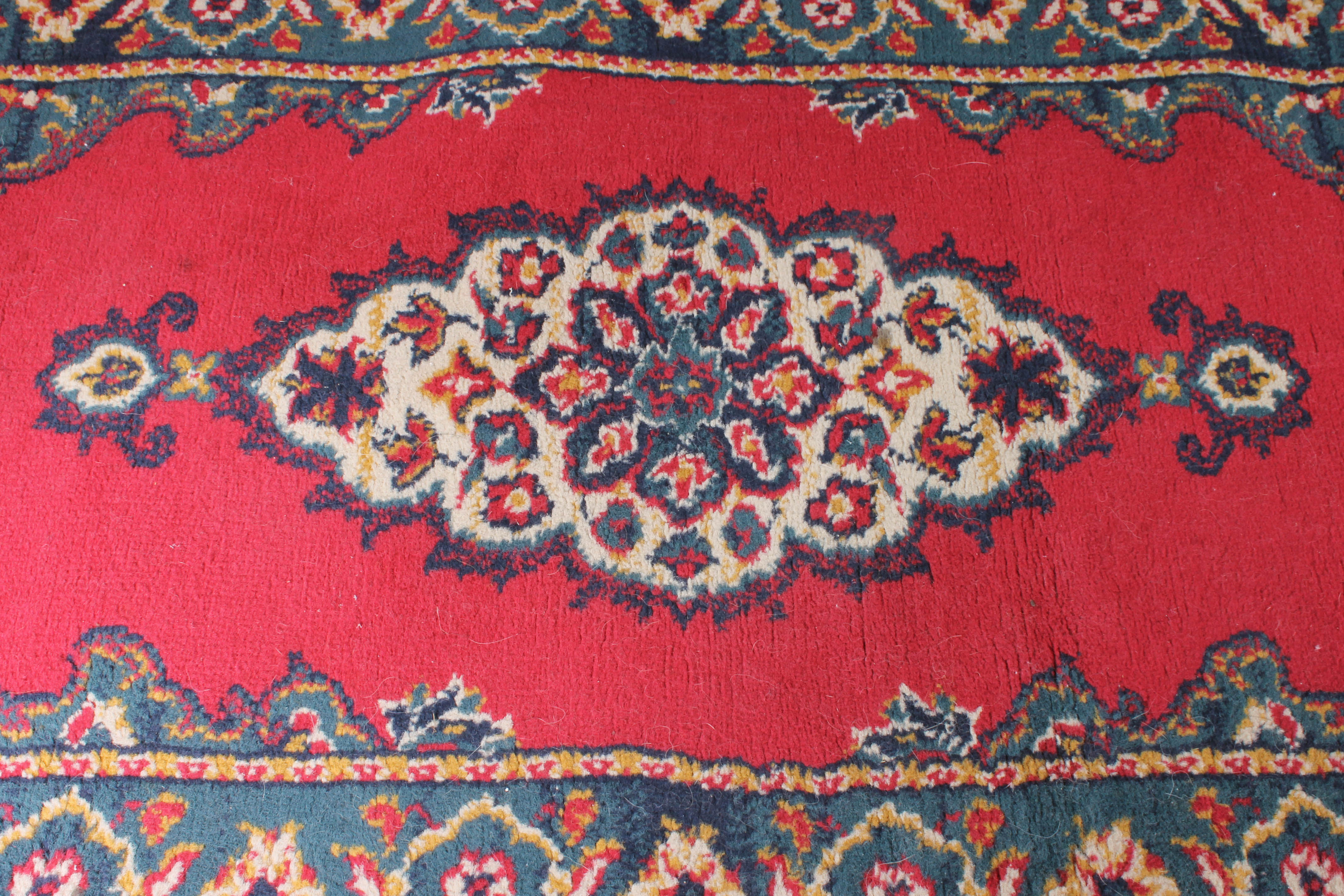 Pair of Power-Loomed Synthetic Accent Rugs