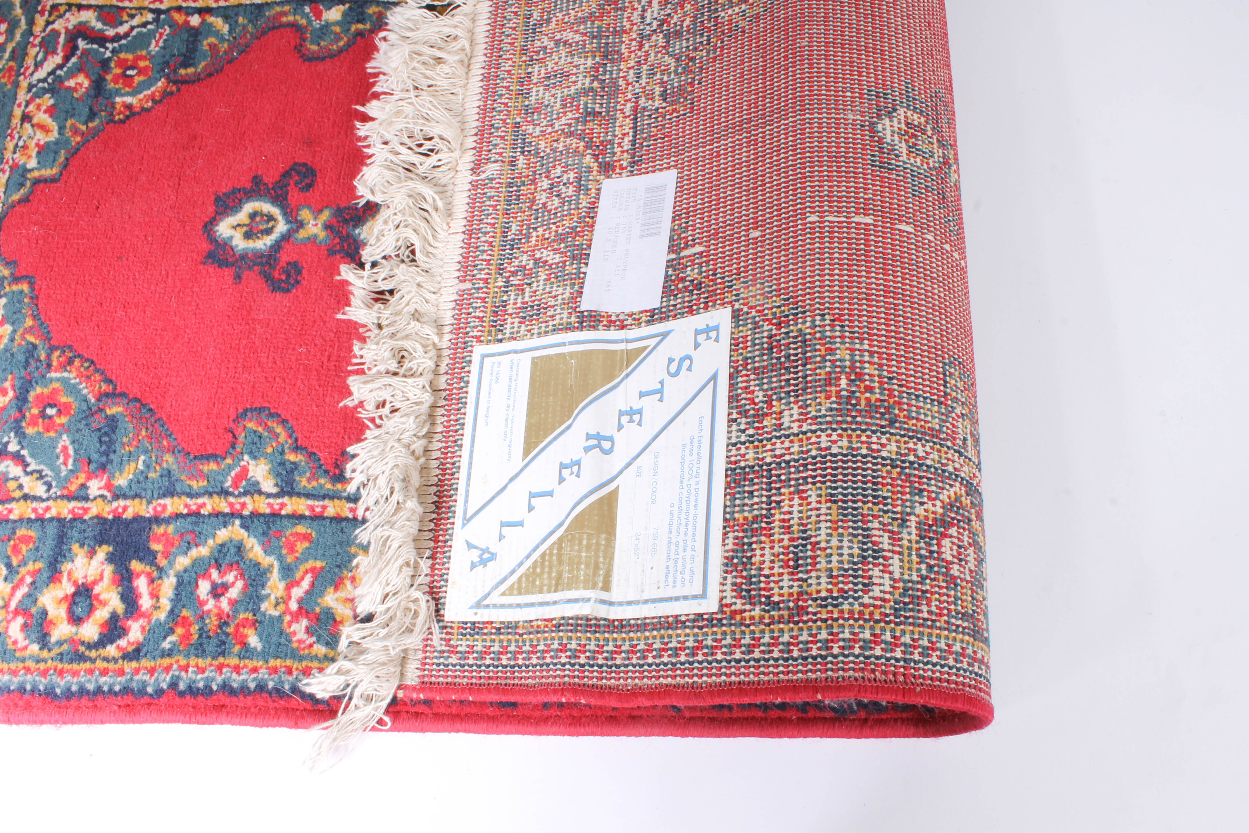 Pair of Power-Loomed Synthetic Accent Rugs