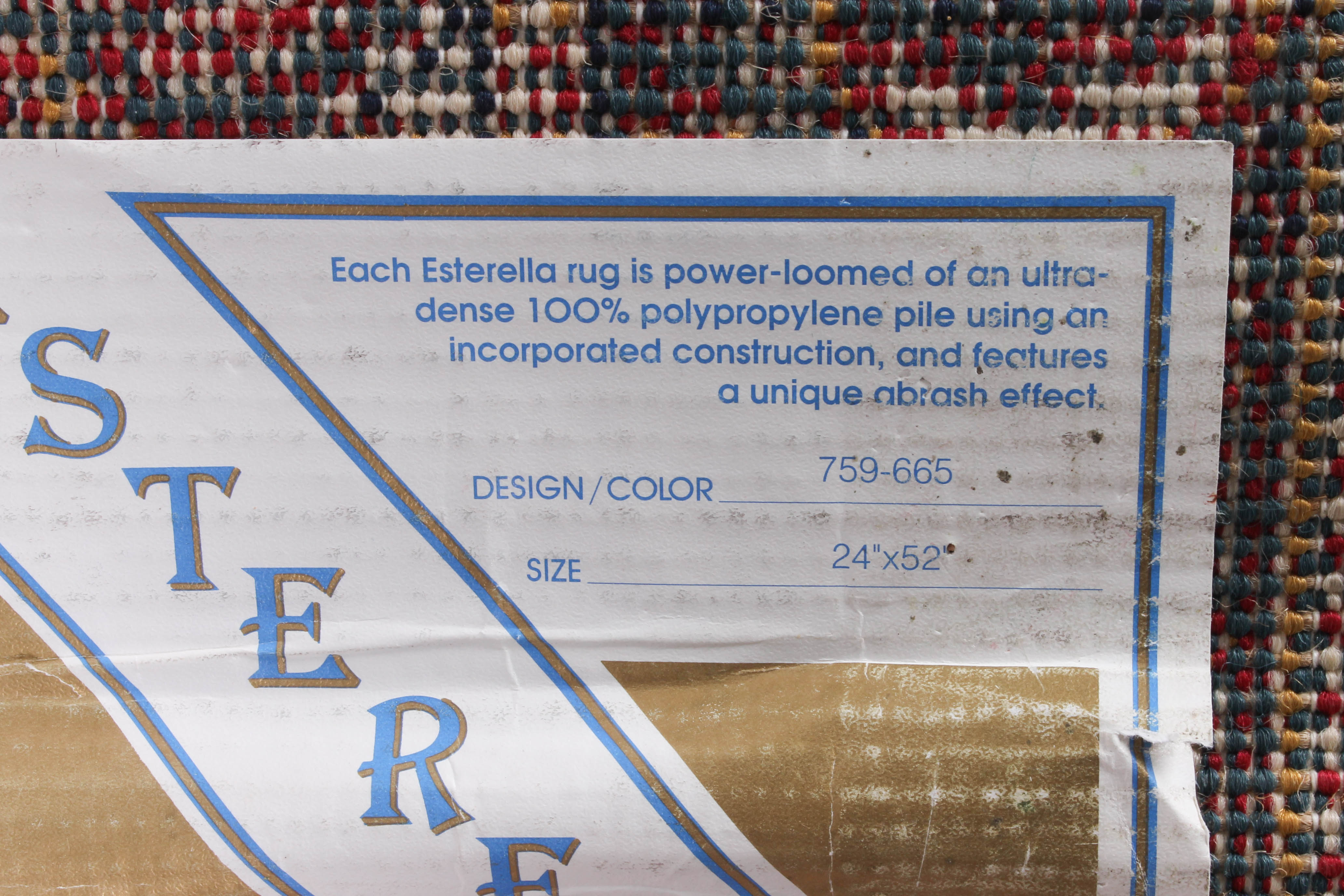 Pair of Power-Loomed Synthetic Accent Rugs