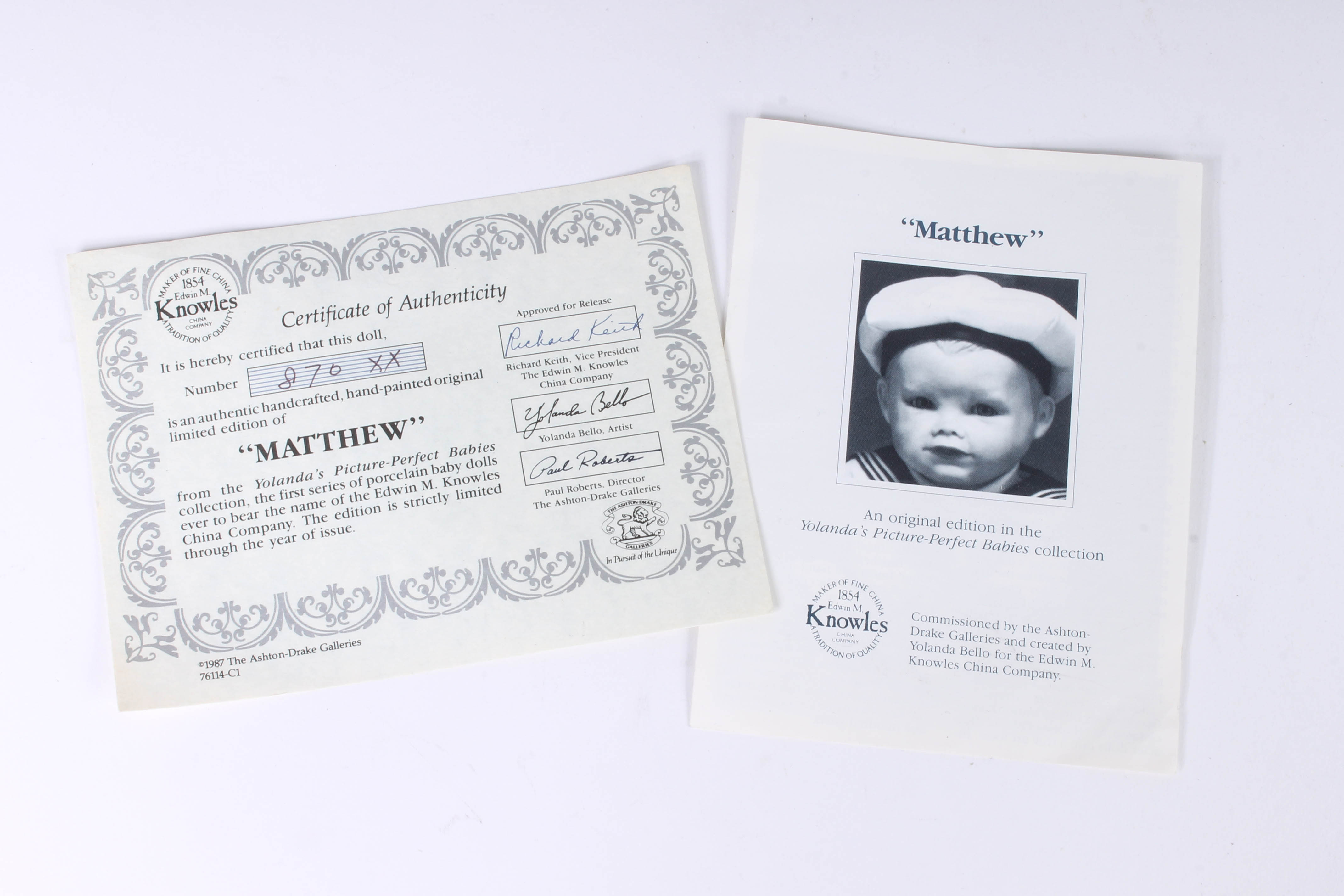 Pair of Knowles China Baby Dolls