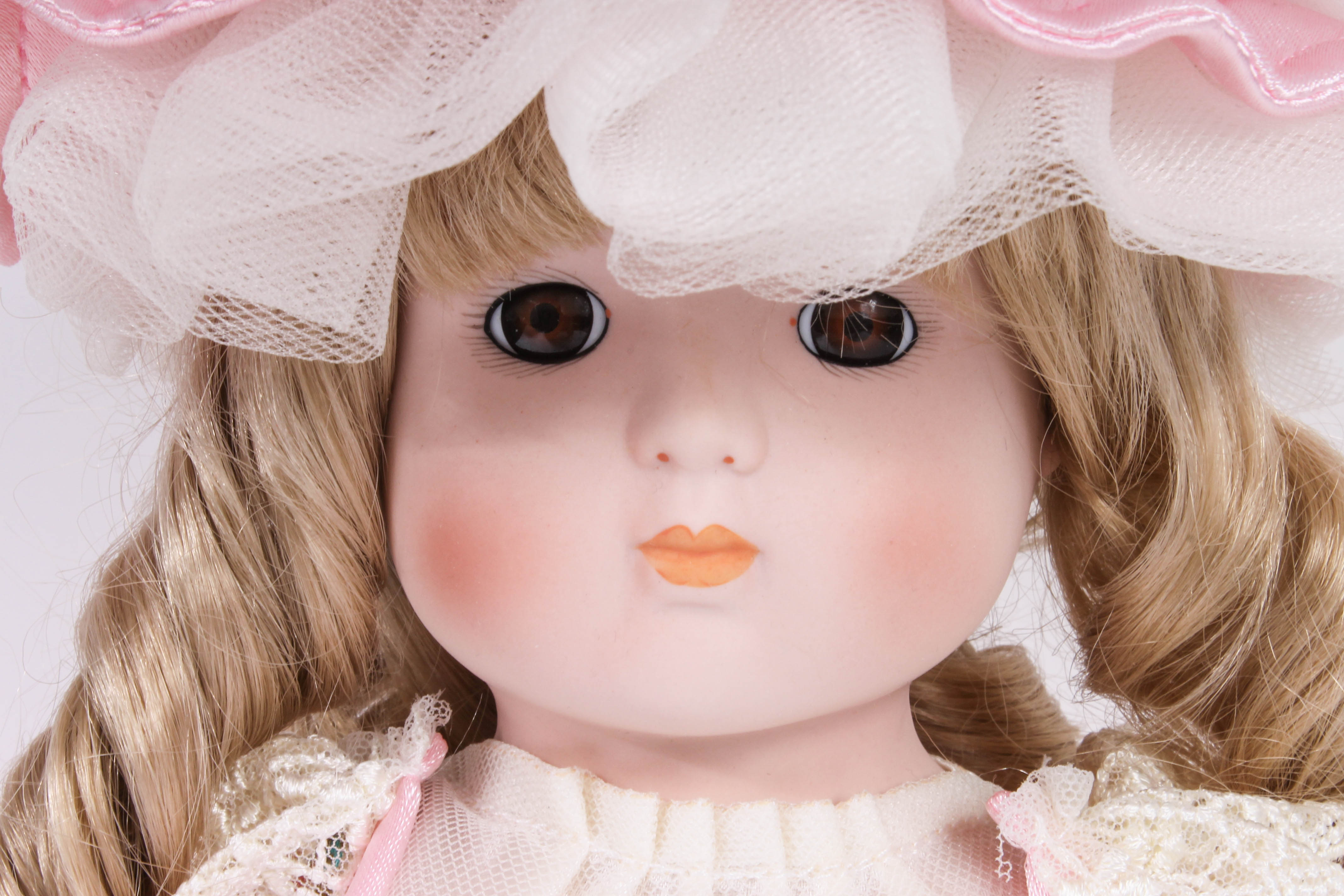 Three Marian Yu Designs Quality Bisque Dolls